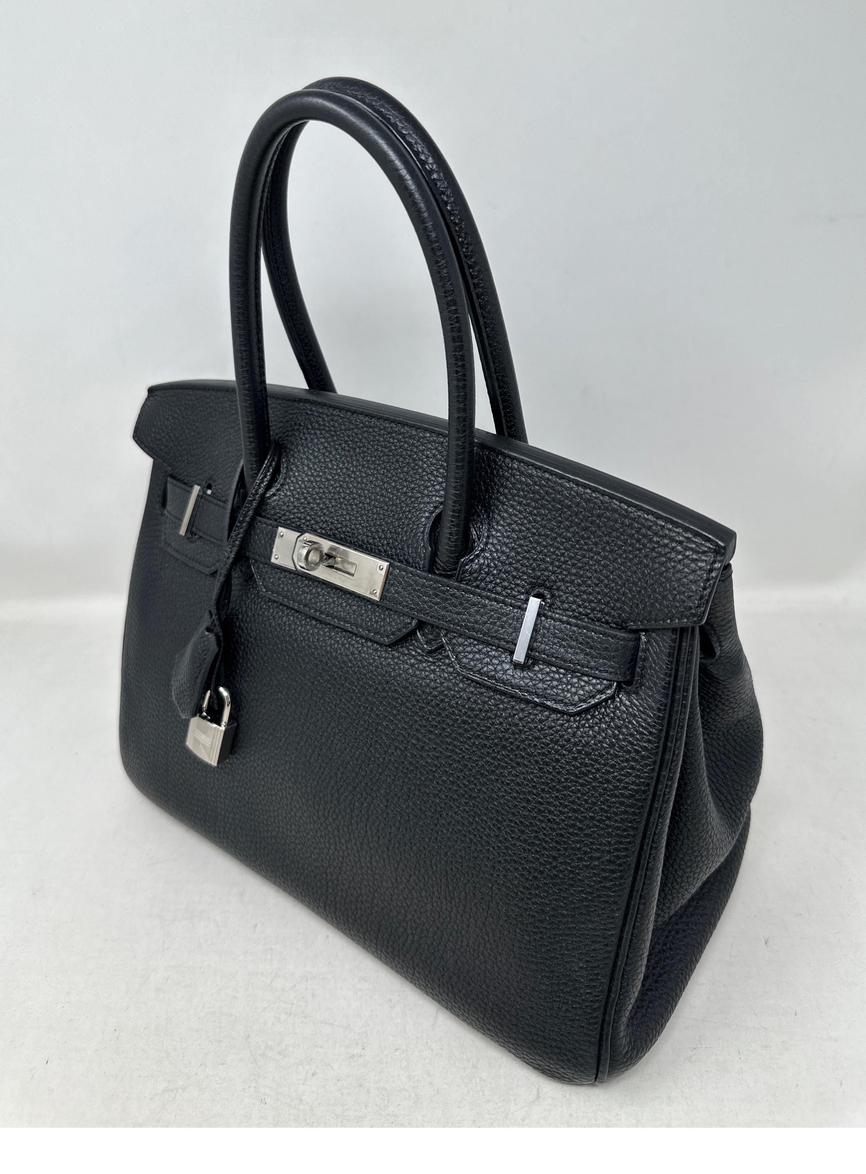 Hermès - Sac Birkin 30 noir Excellent état à Athens, GA