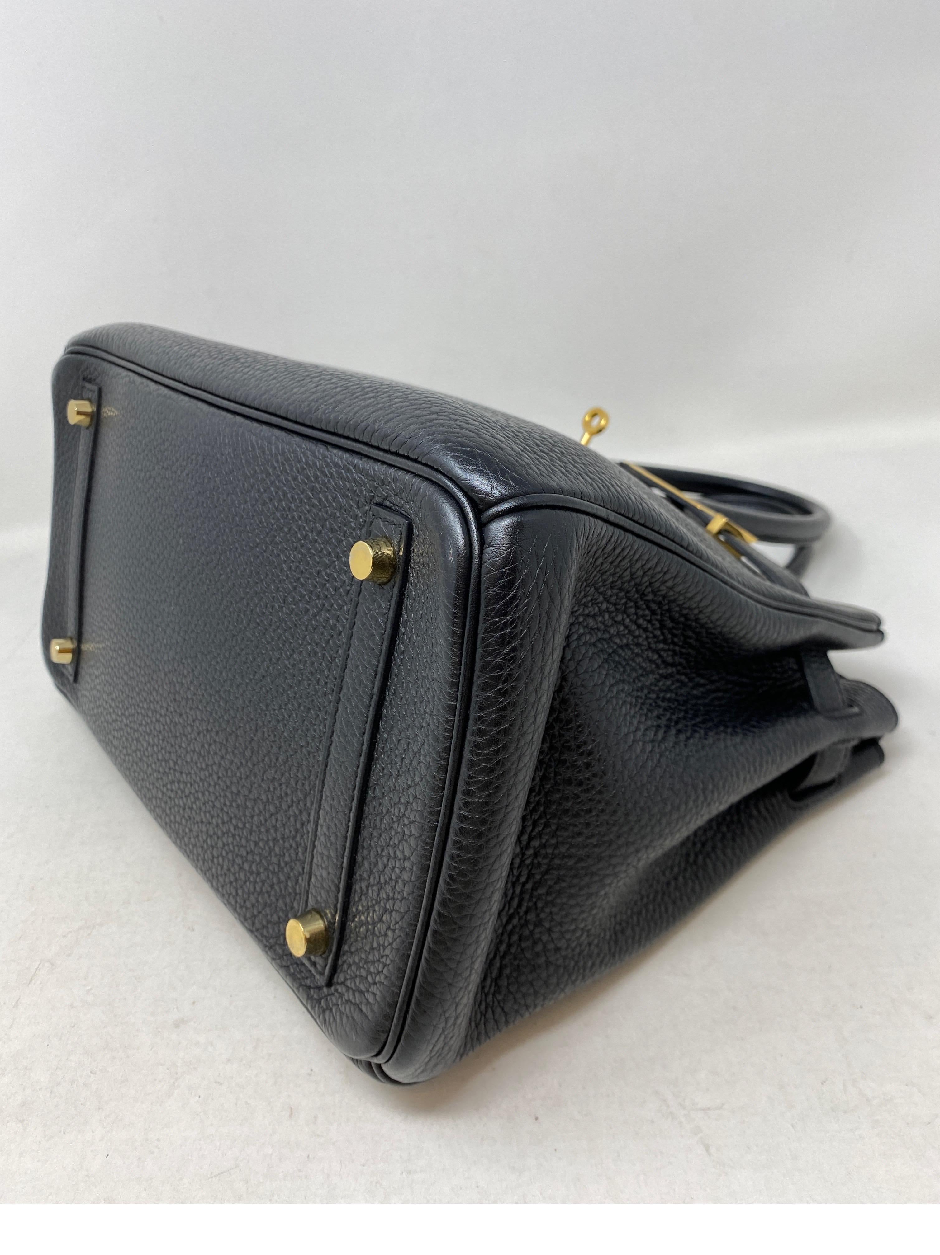 Hermes Black Birkin 30 Bag In Excellent Condition In Athens, GA