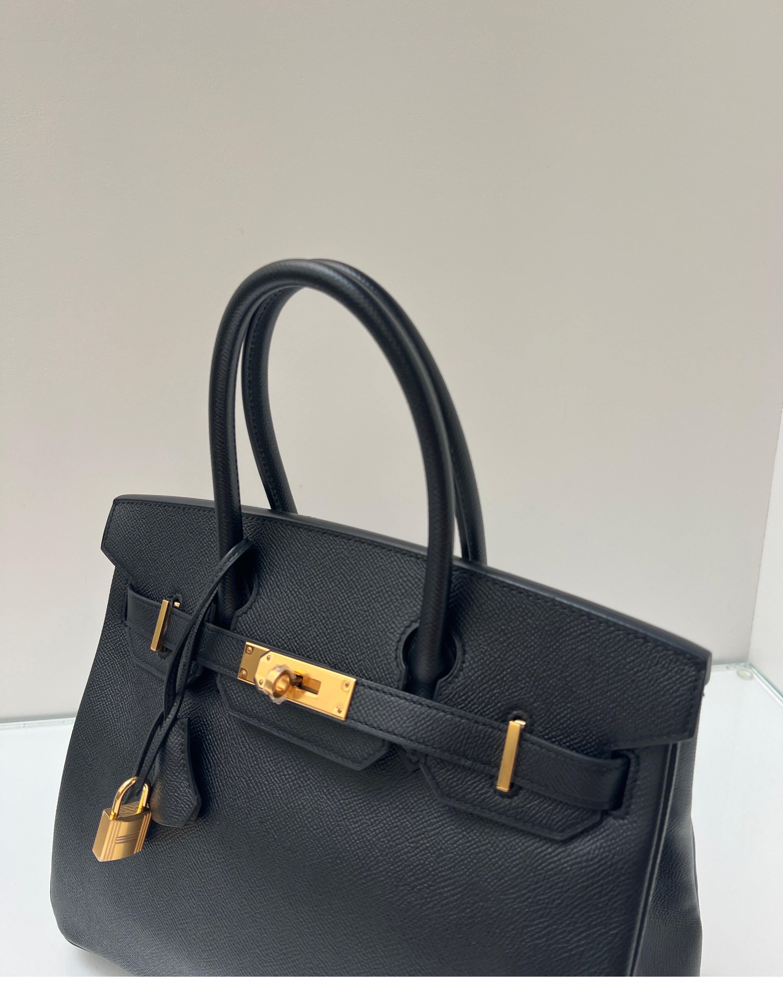 Hermes Black Birkin 30 Bag 1