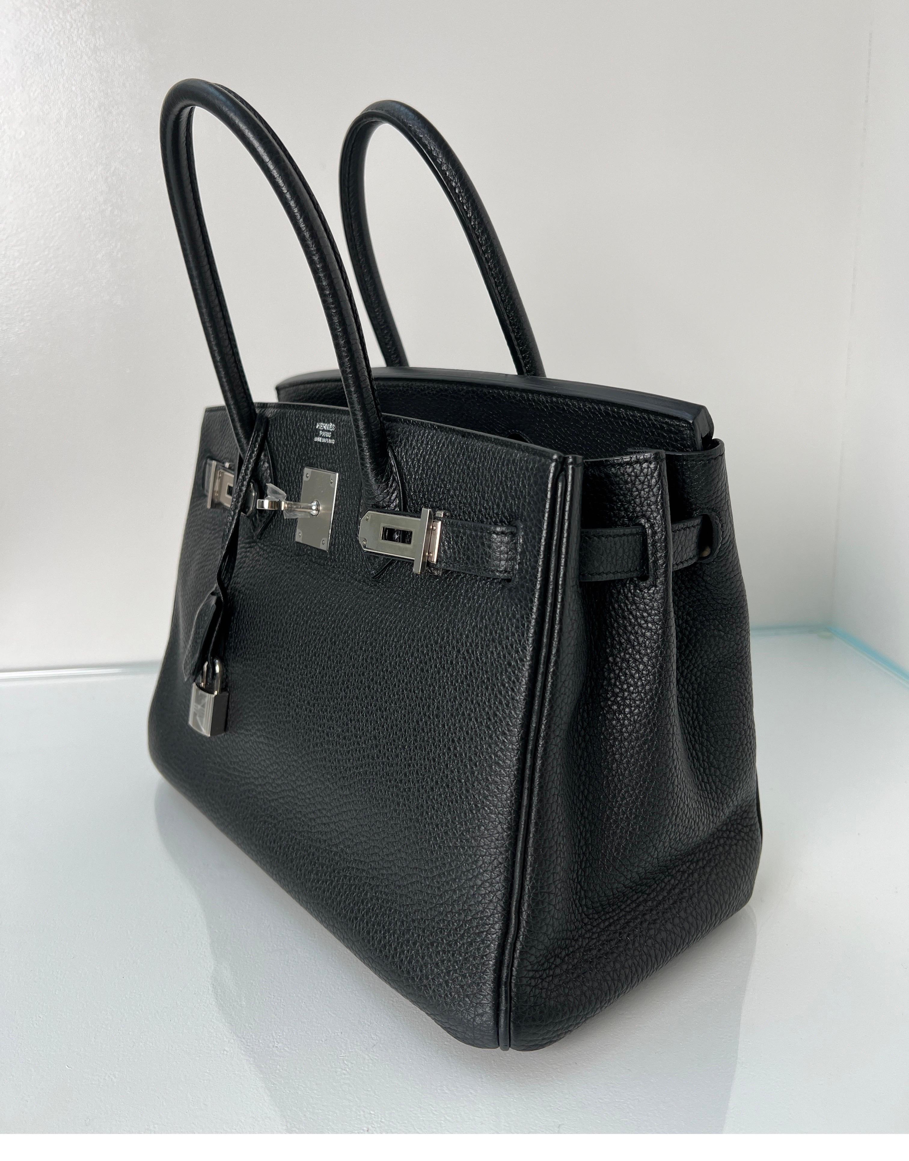 Hermes Black Birkin 30 Bag 1