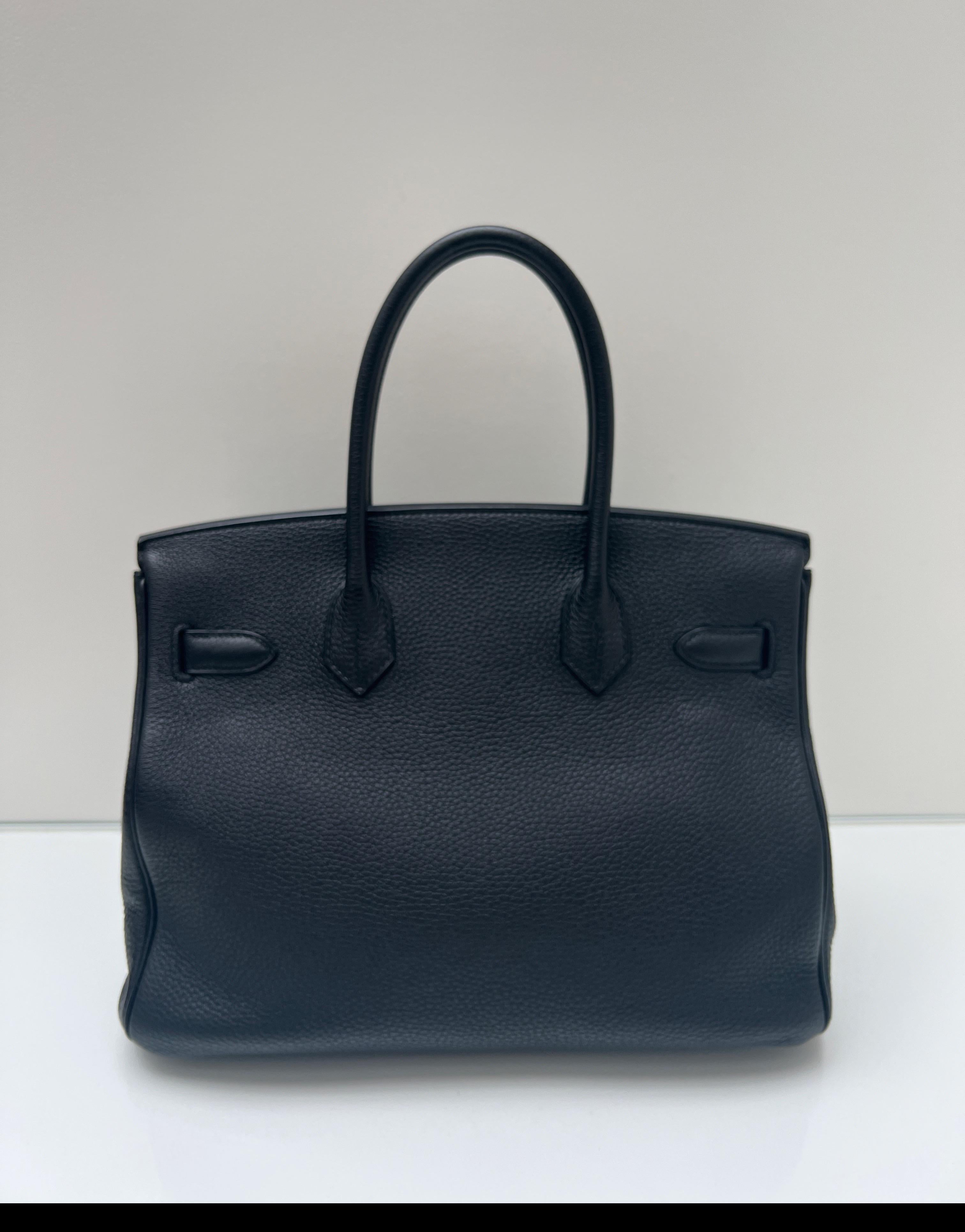 Hermes Black Birkin 30 Bag 1