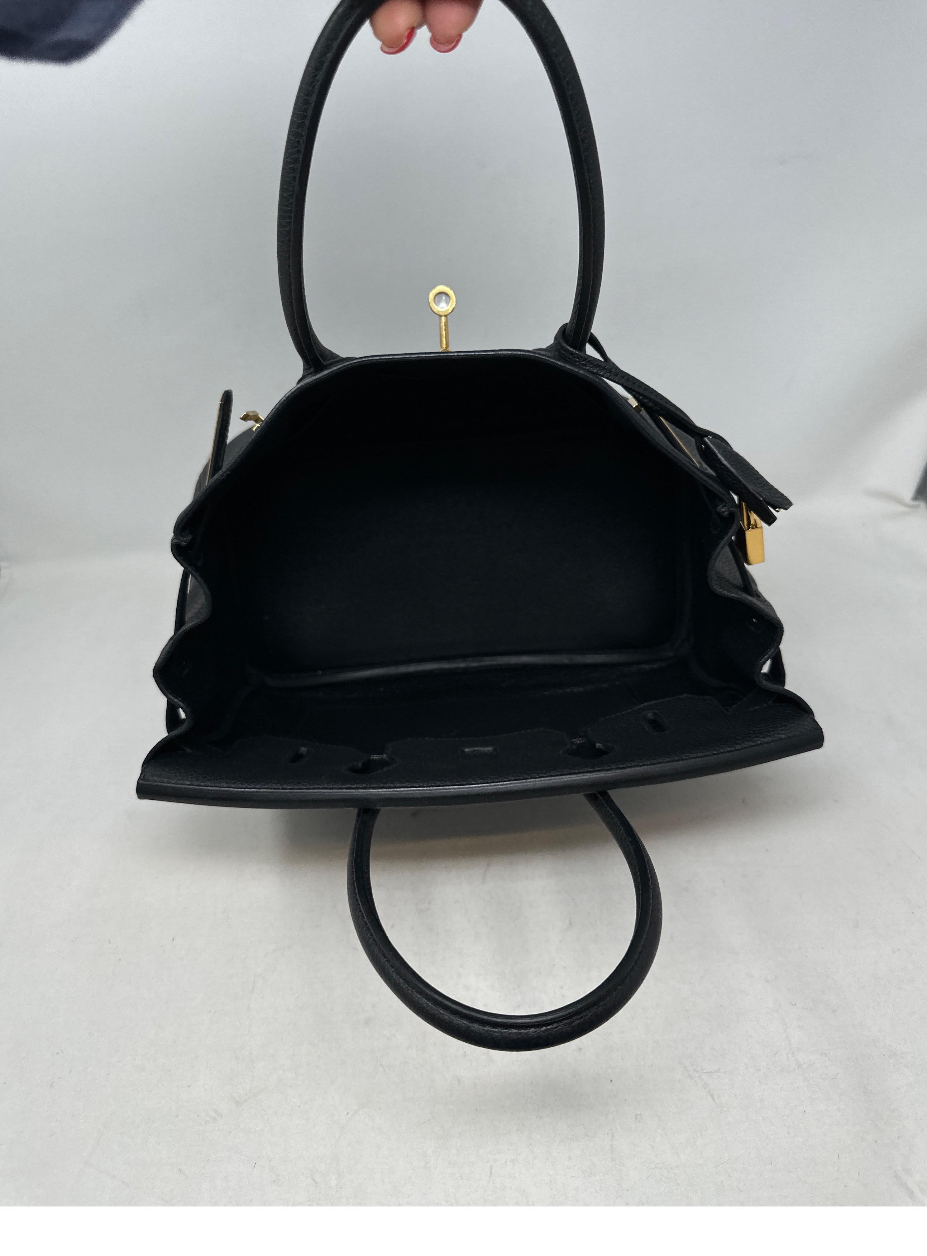 Women's or Men's Hermes Black Birkin 30 Bag  For Sale