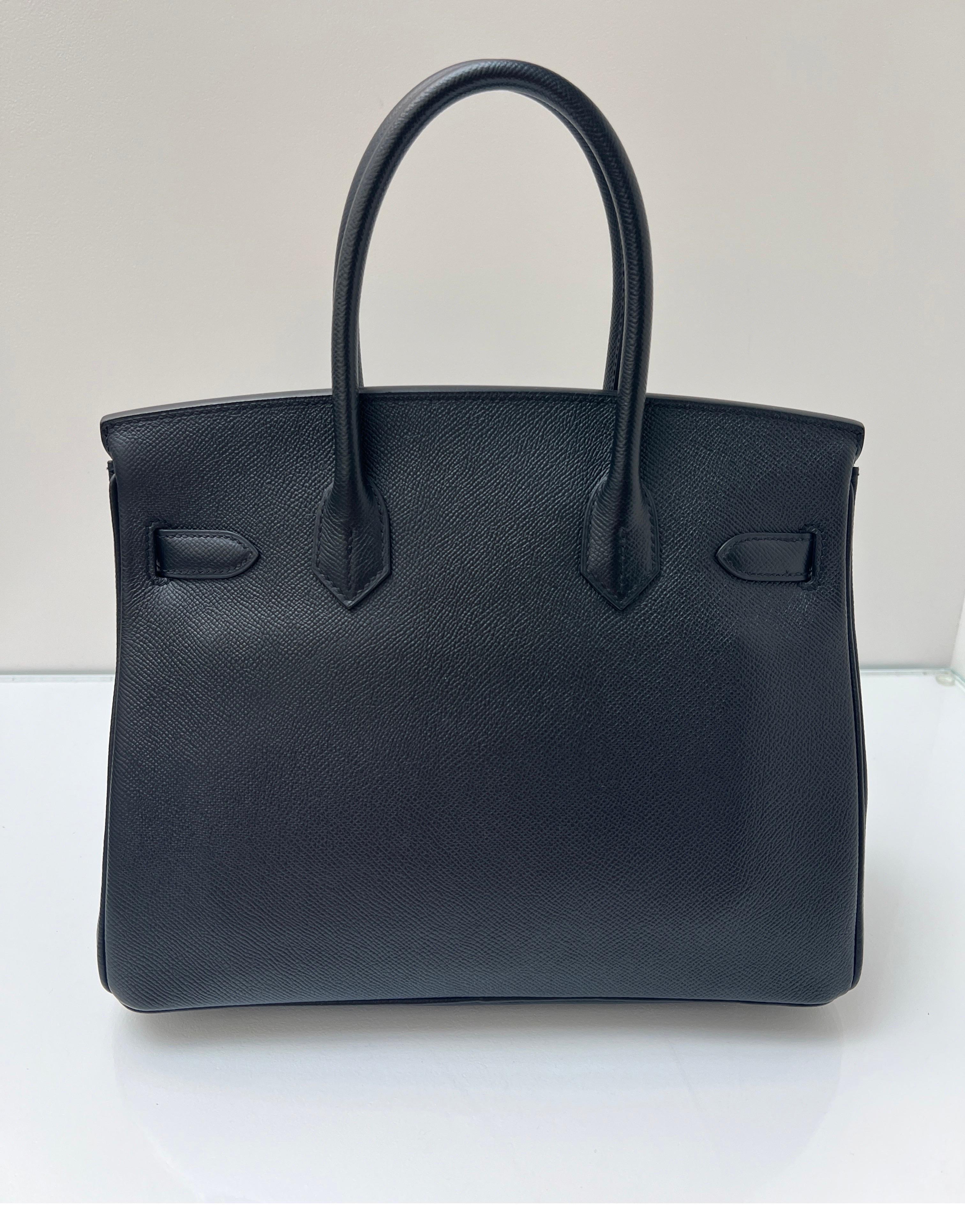Hermes Black Birkin 30 Bag 2