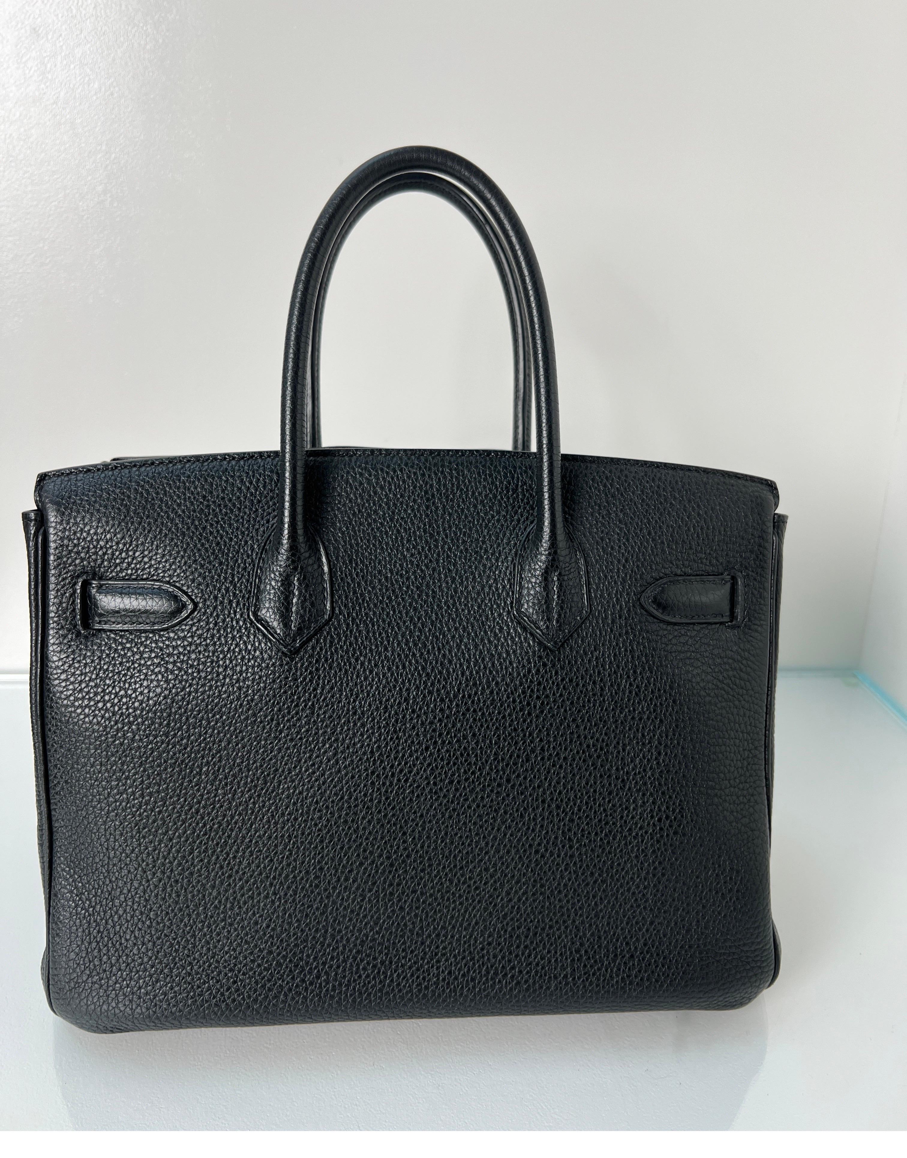 Hermes Black Birkin 30 Bag 2