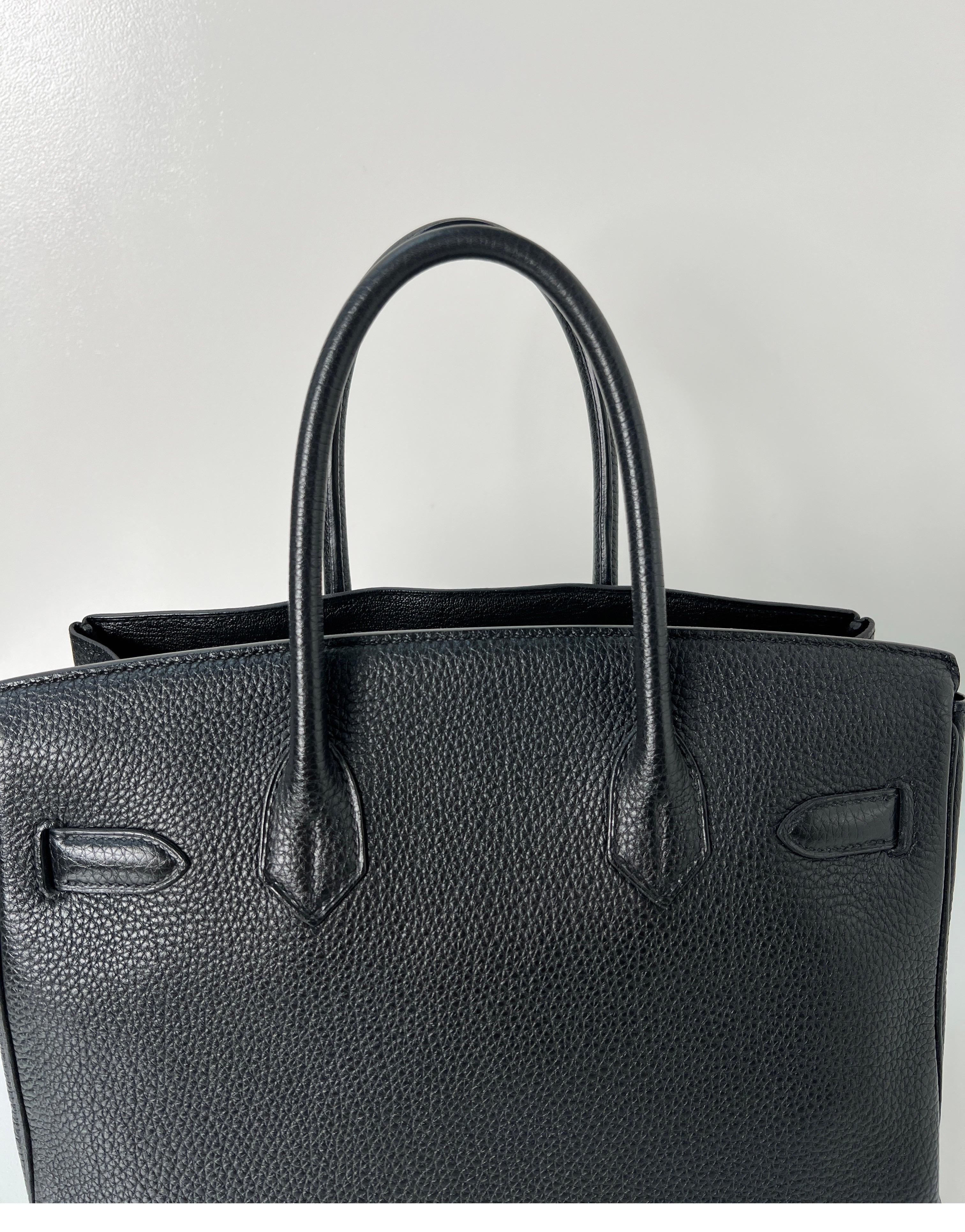 Hermes Black Birkin 30 Bag 3