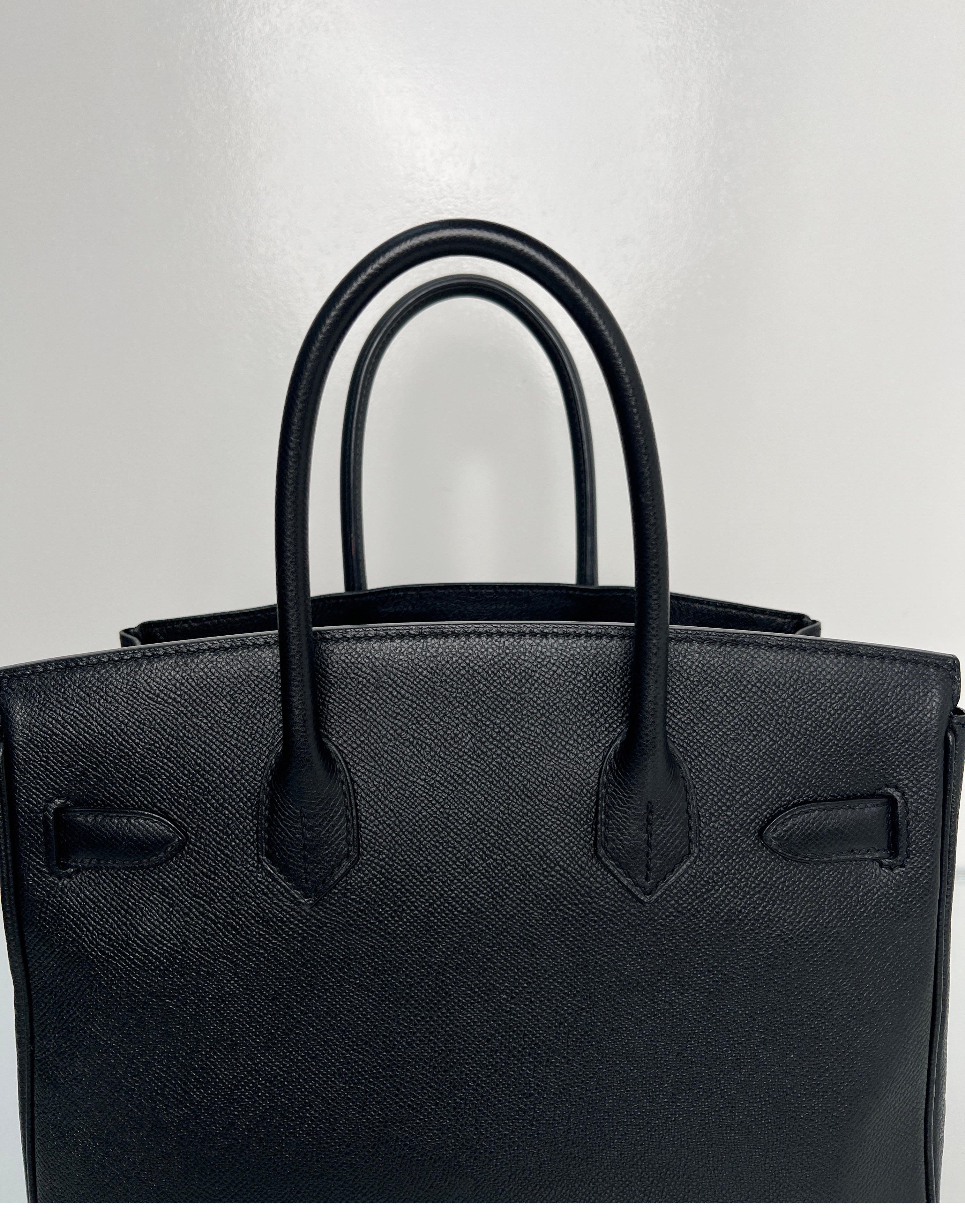 Hermes Black Birkin 30 Bag 3