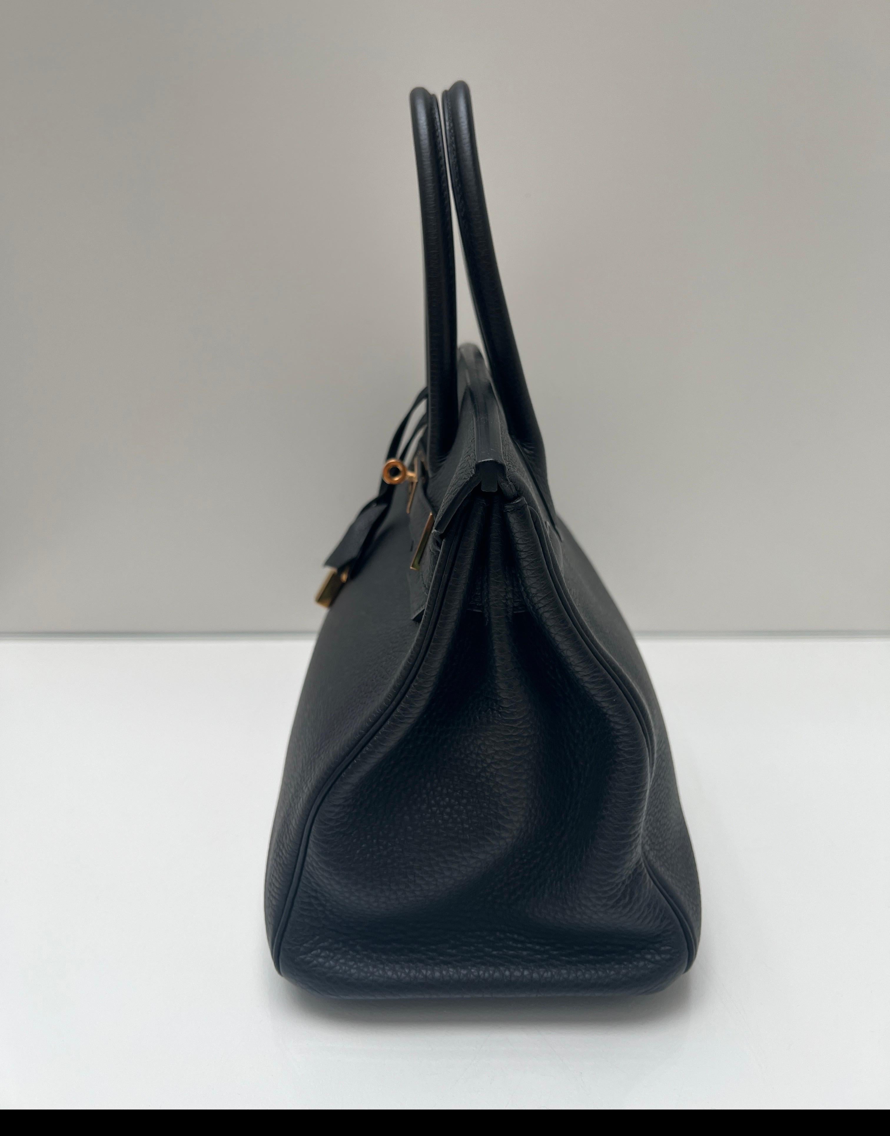 Hermes Black Birkin 30 Bag 3