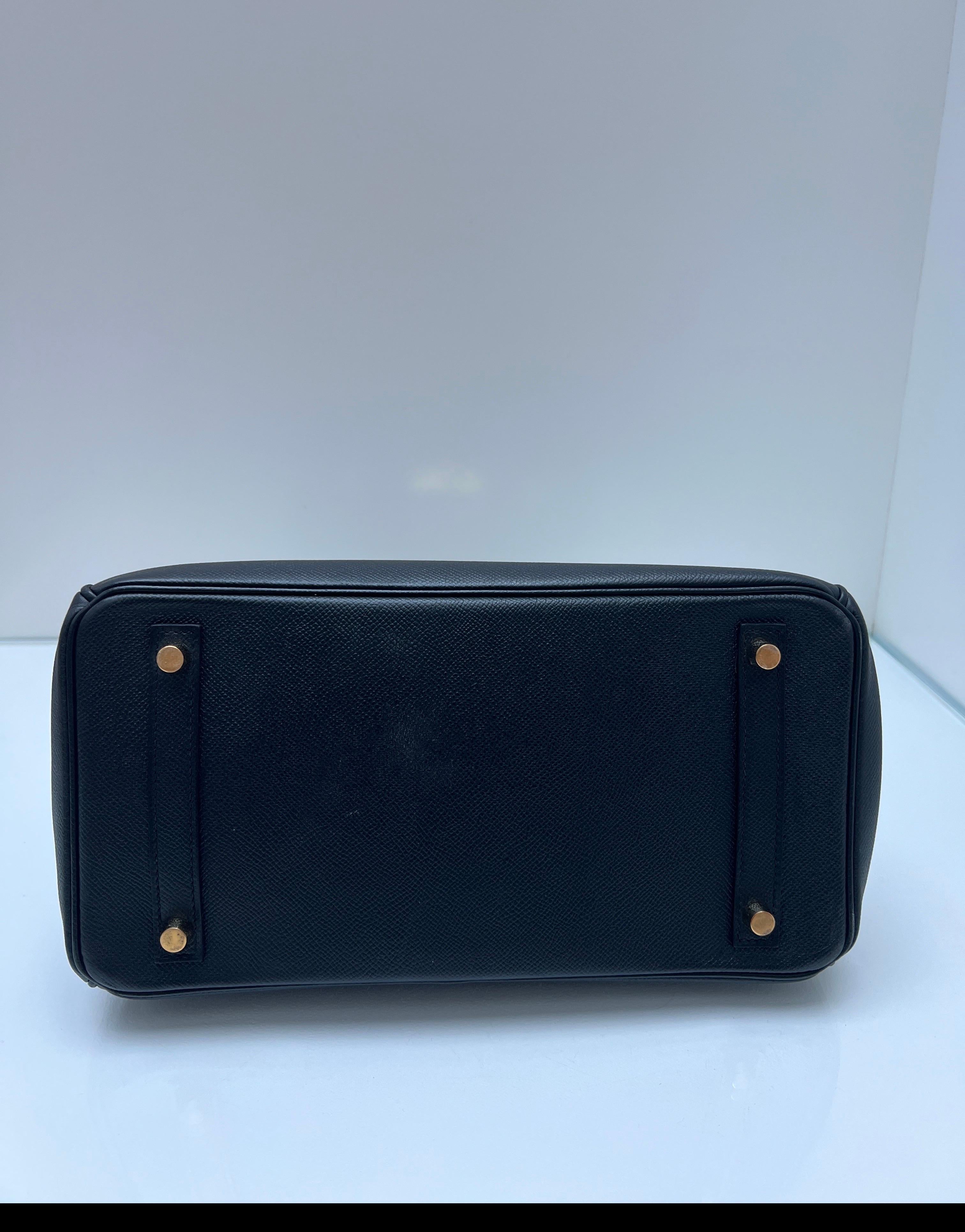 Hermes Black Birkin 30 Bag For Sale 3