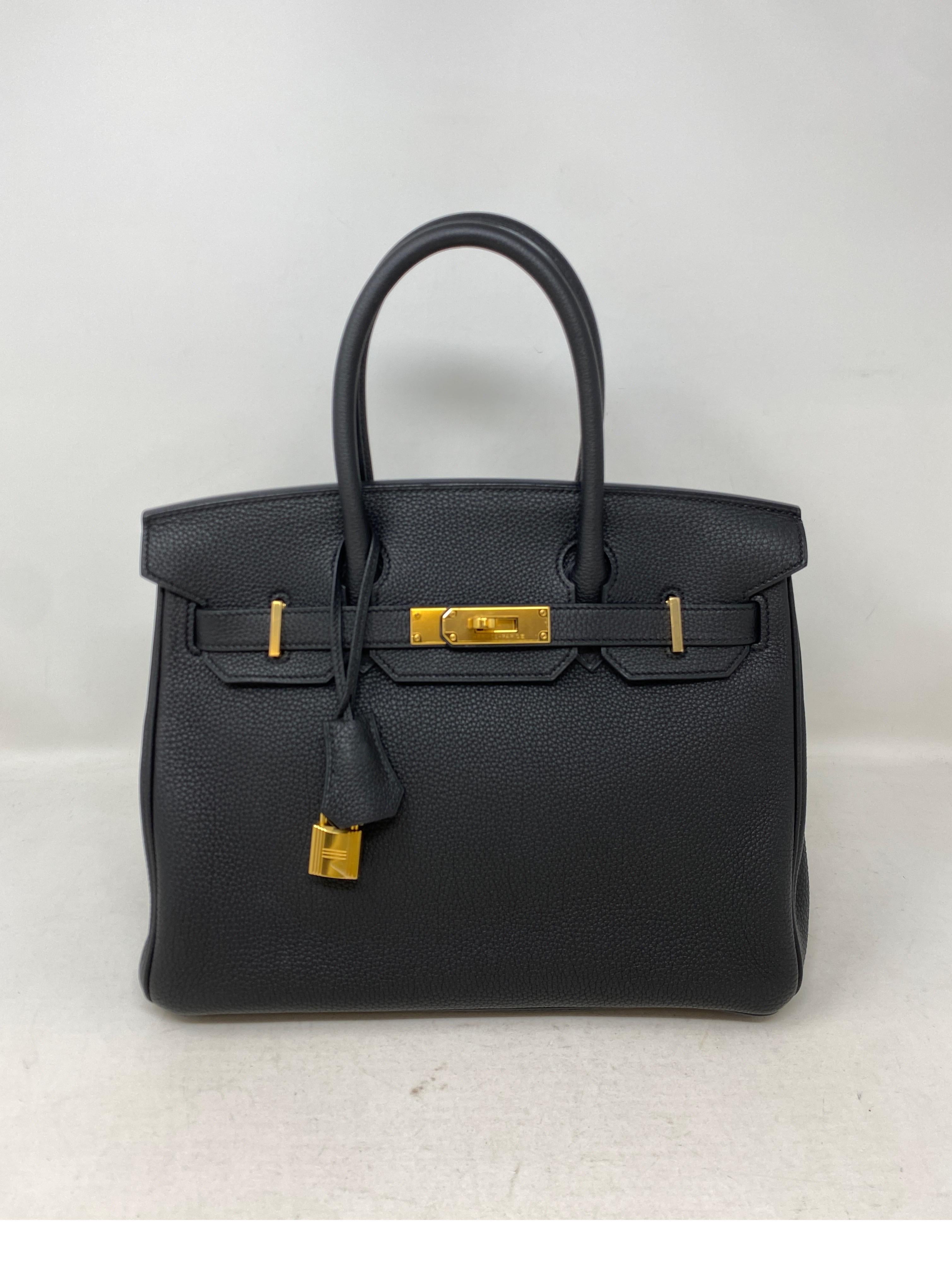 Hermes Black Birkin 30 Bag 4