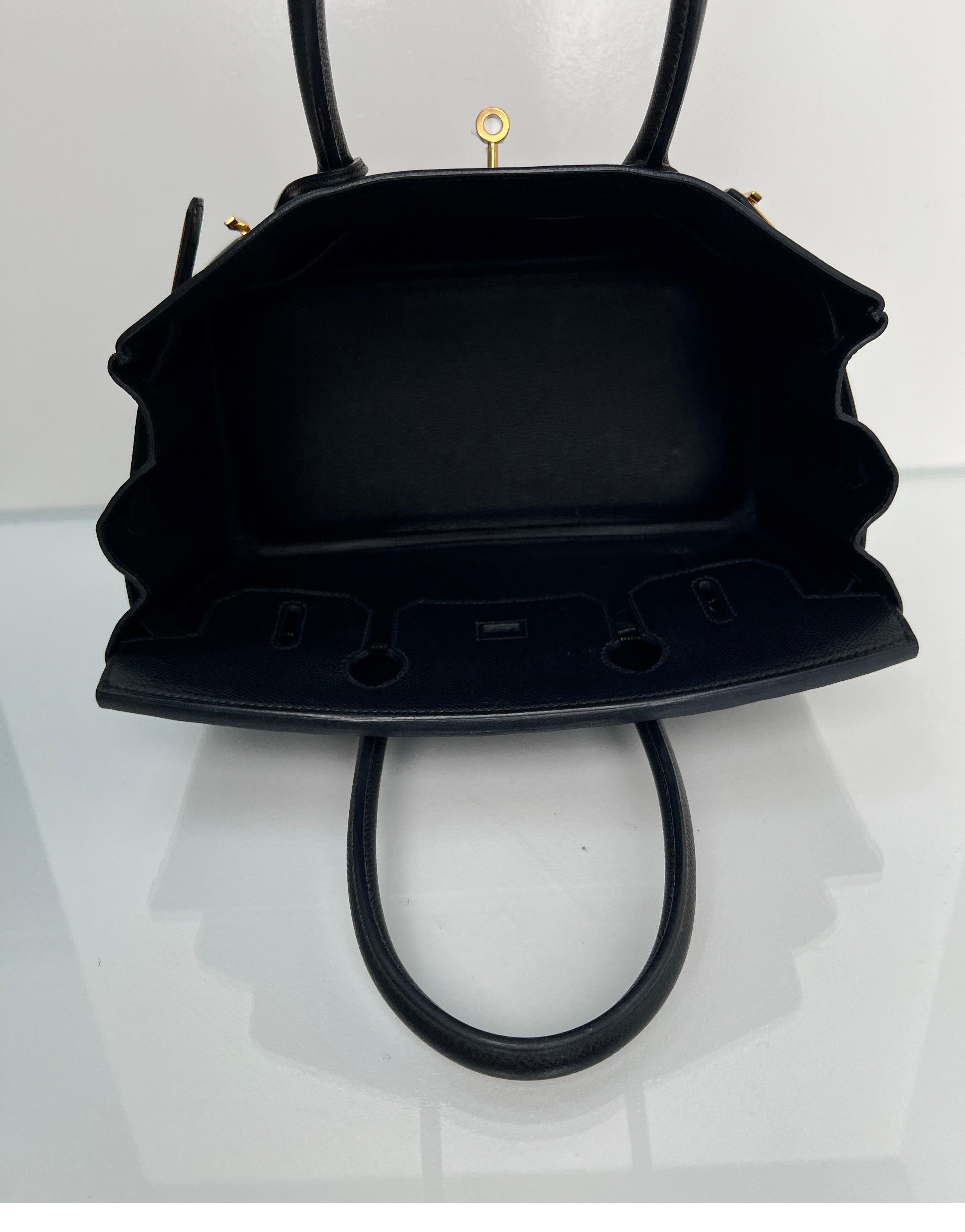 Hermes Black Birkin 30 Bag 4