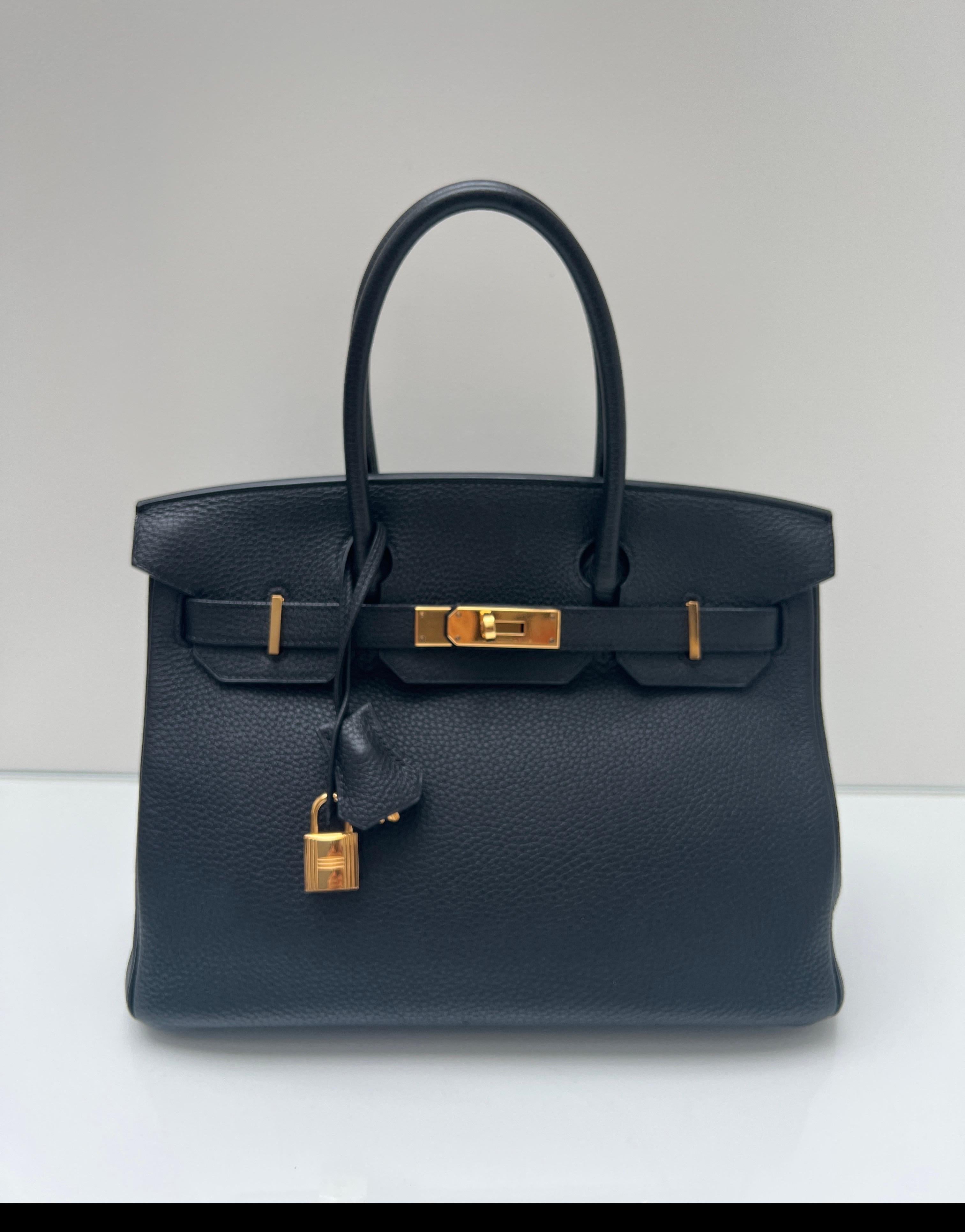 Hermes Black Birkin 30 Bag 4