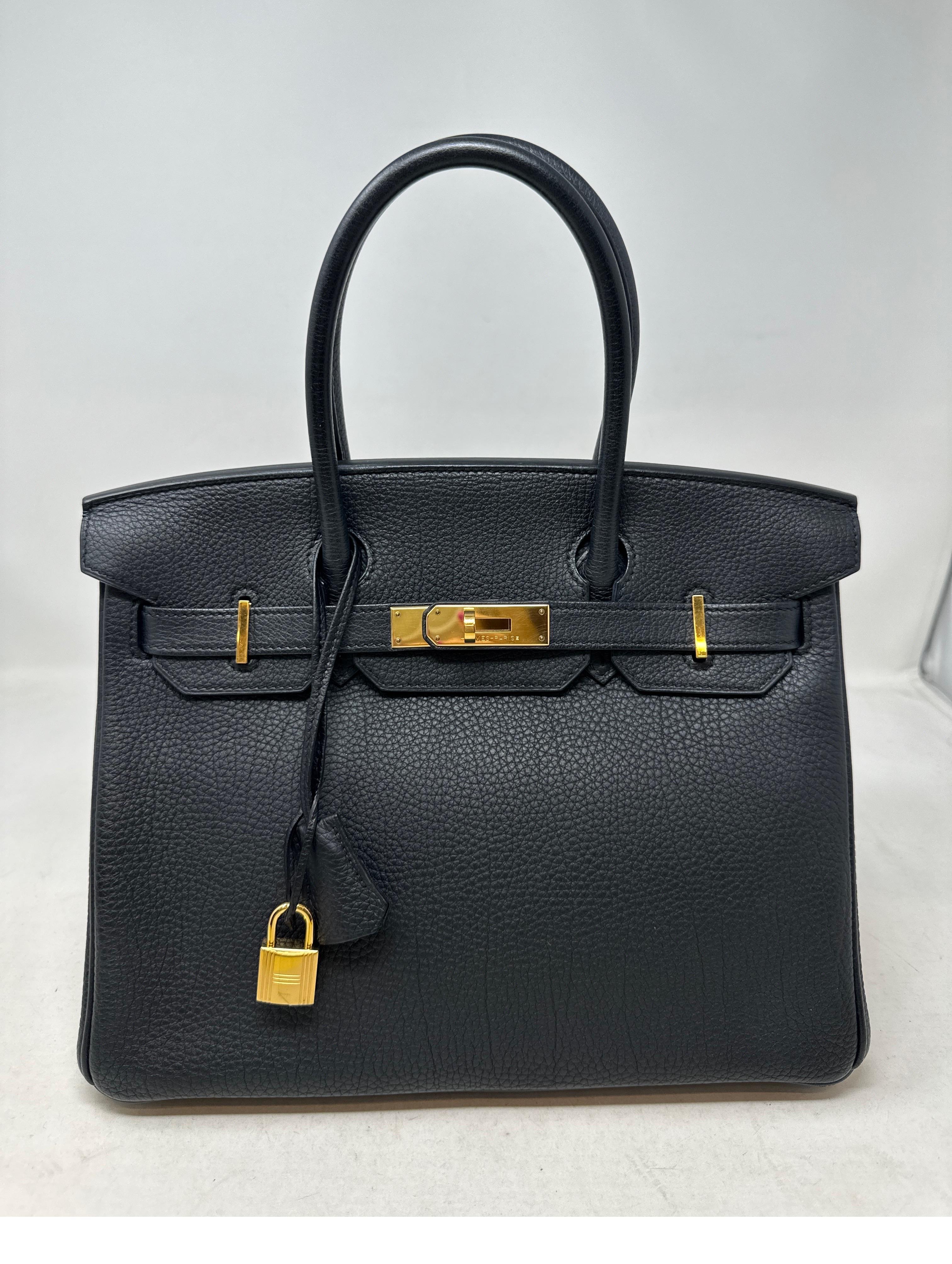 Hermes Black Birkin 30 Bag 3