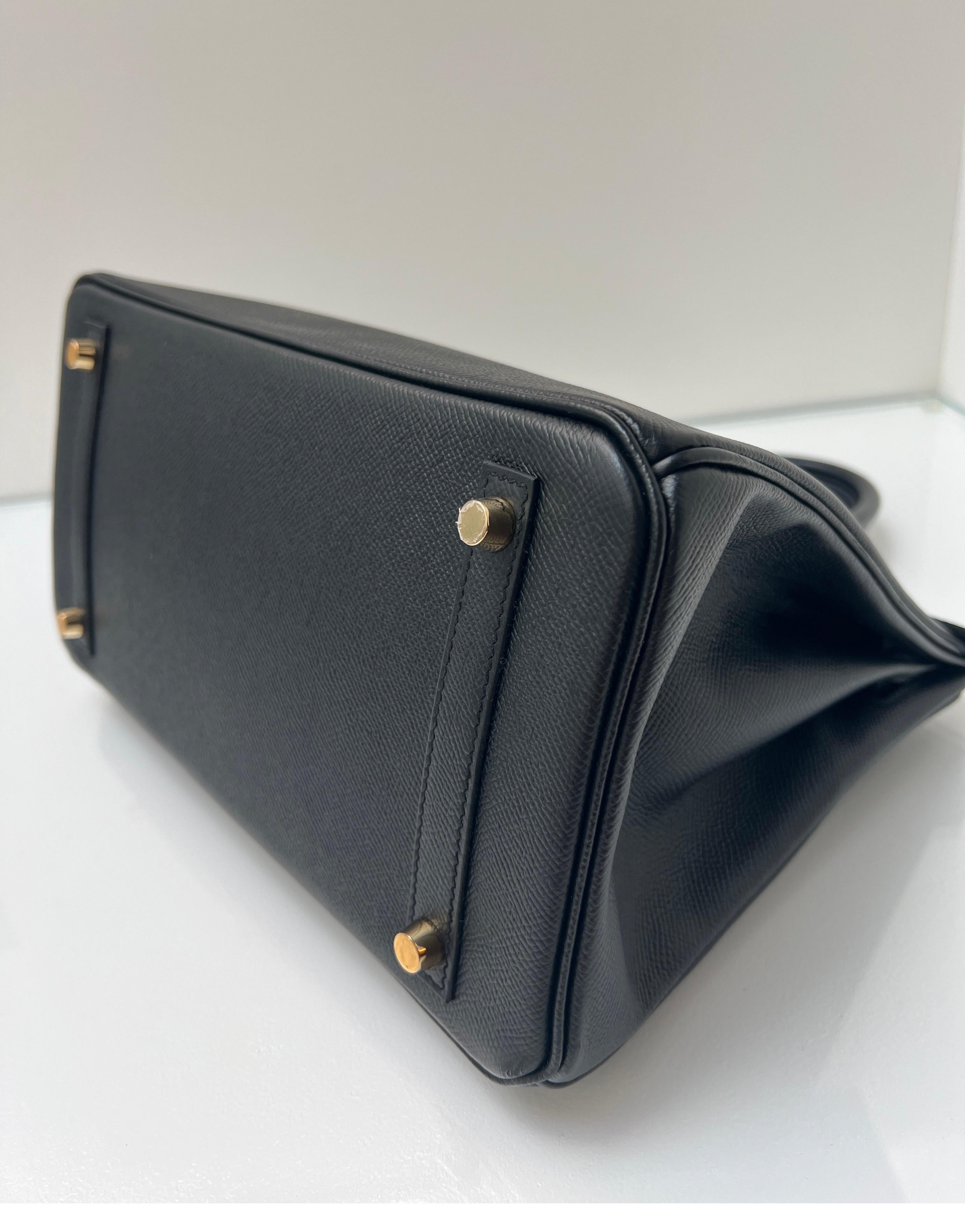 Hermes Black Birkin 30 Bag 5