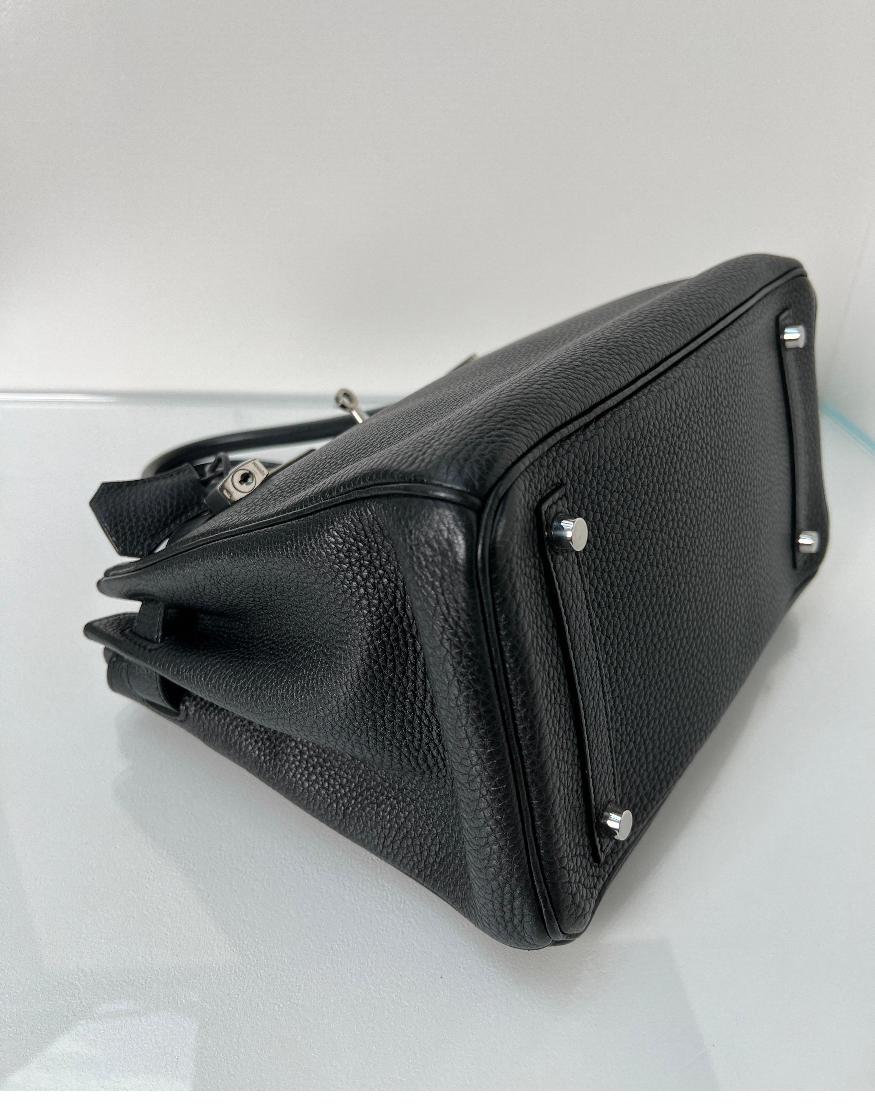Hermes Black Birkin 30 Bag 5
