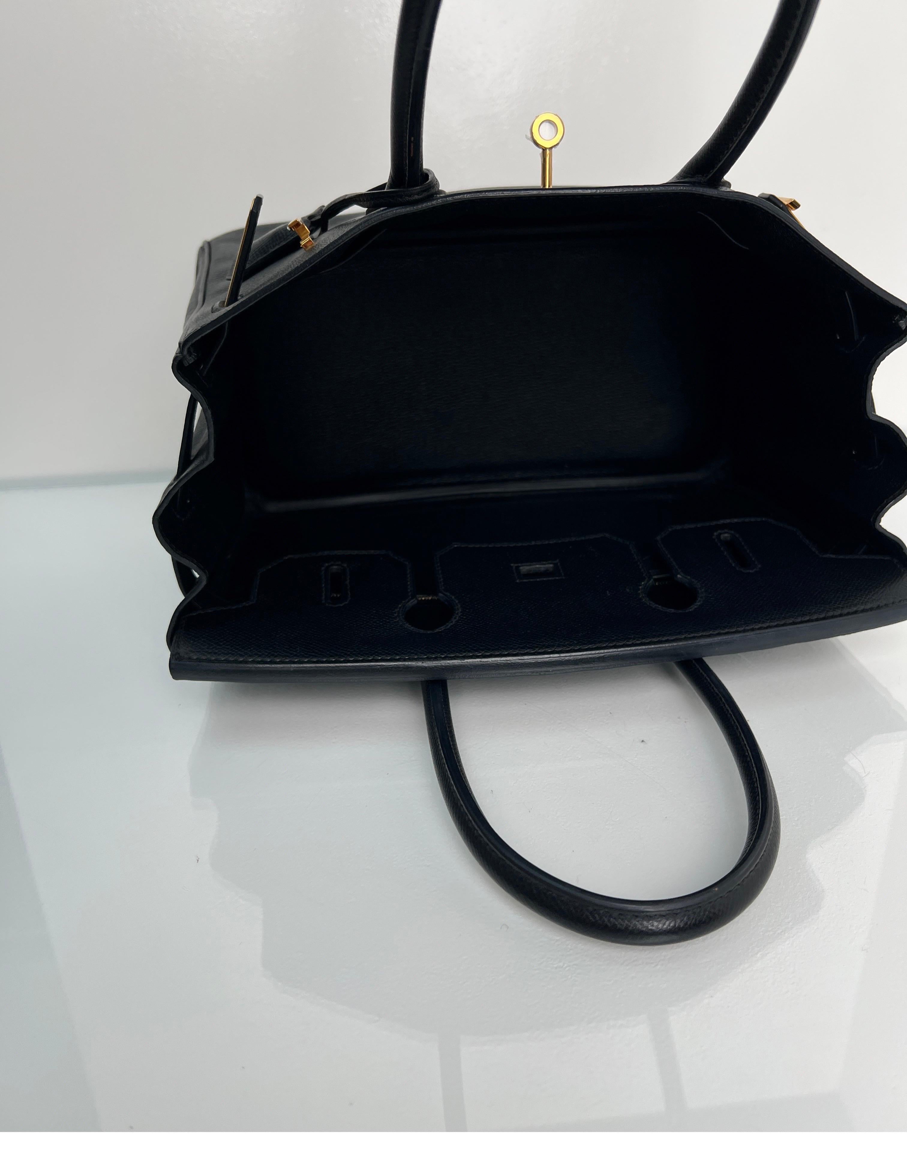 Hermes Black Birkin 30 Bag 5