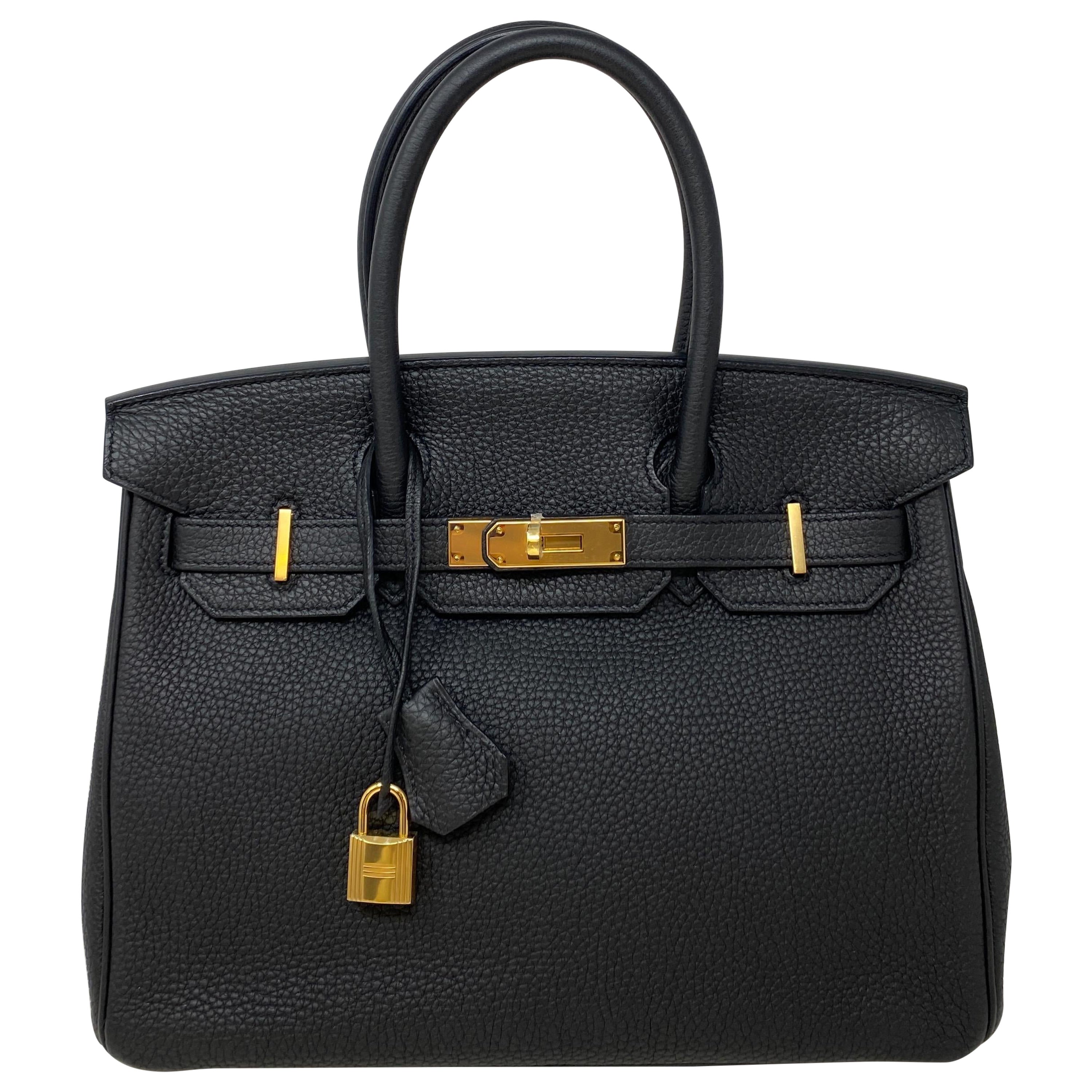 Hermes Black Birkin 30 Bag