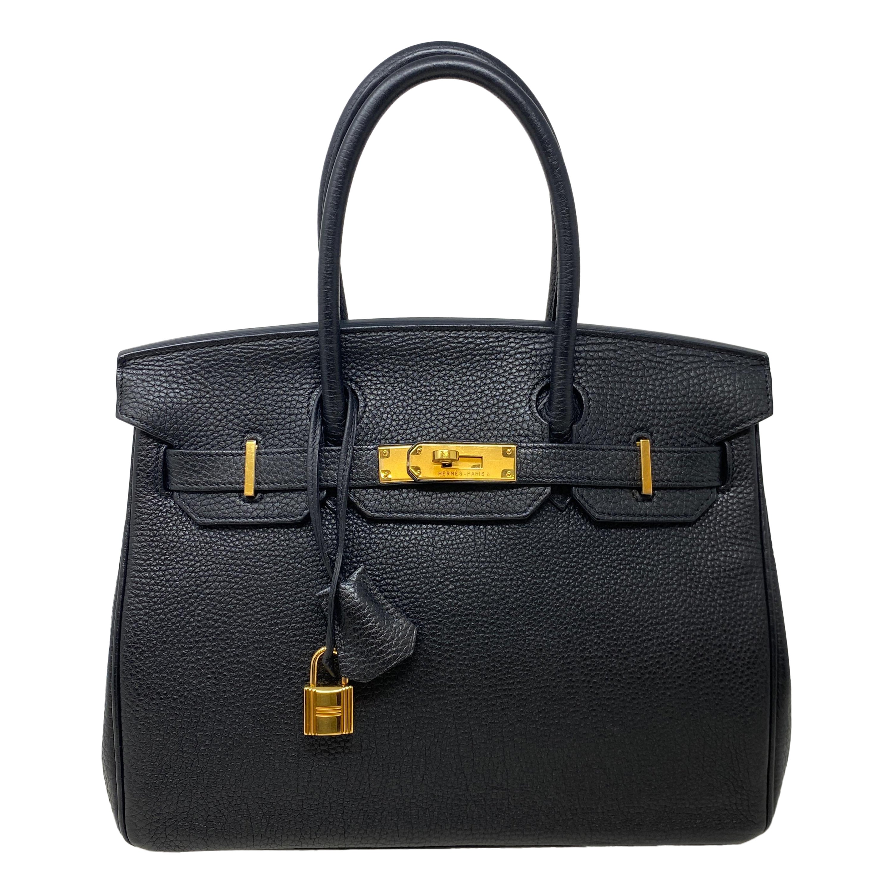 Hermes Black Birkin 30 Bag