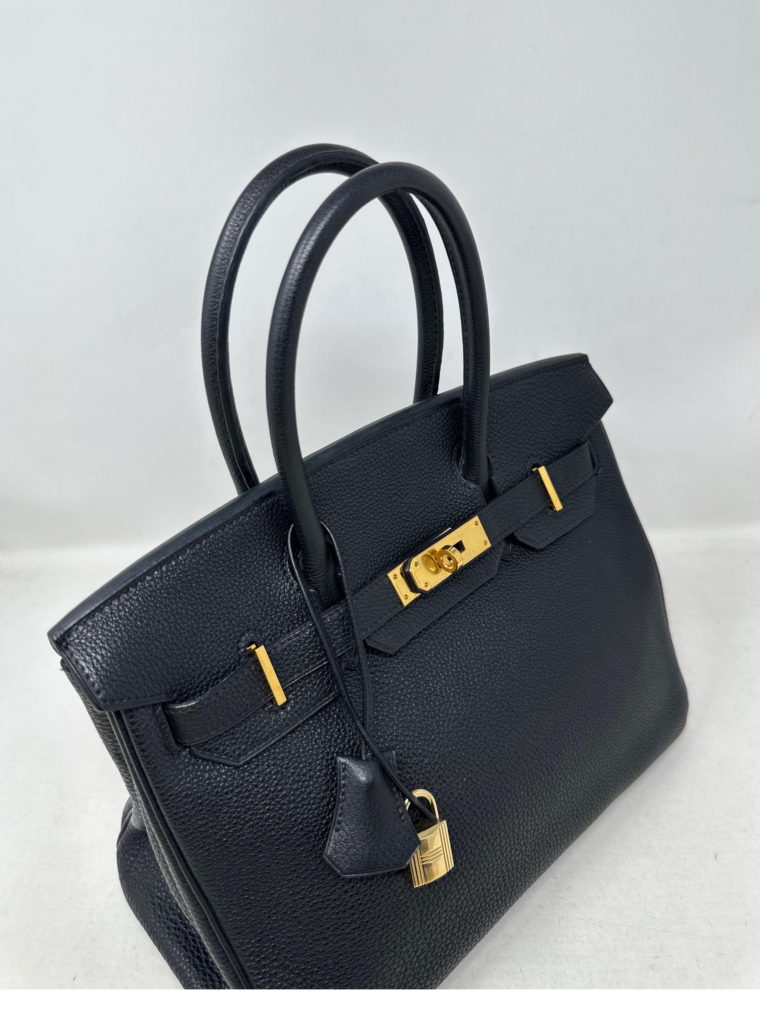 Hermes Black Birkin 35 Bag 6