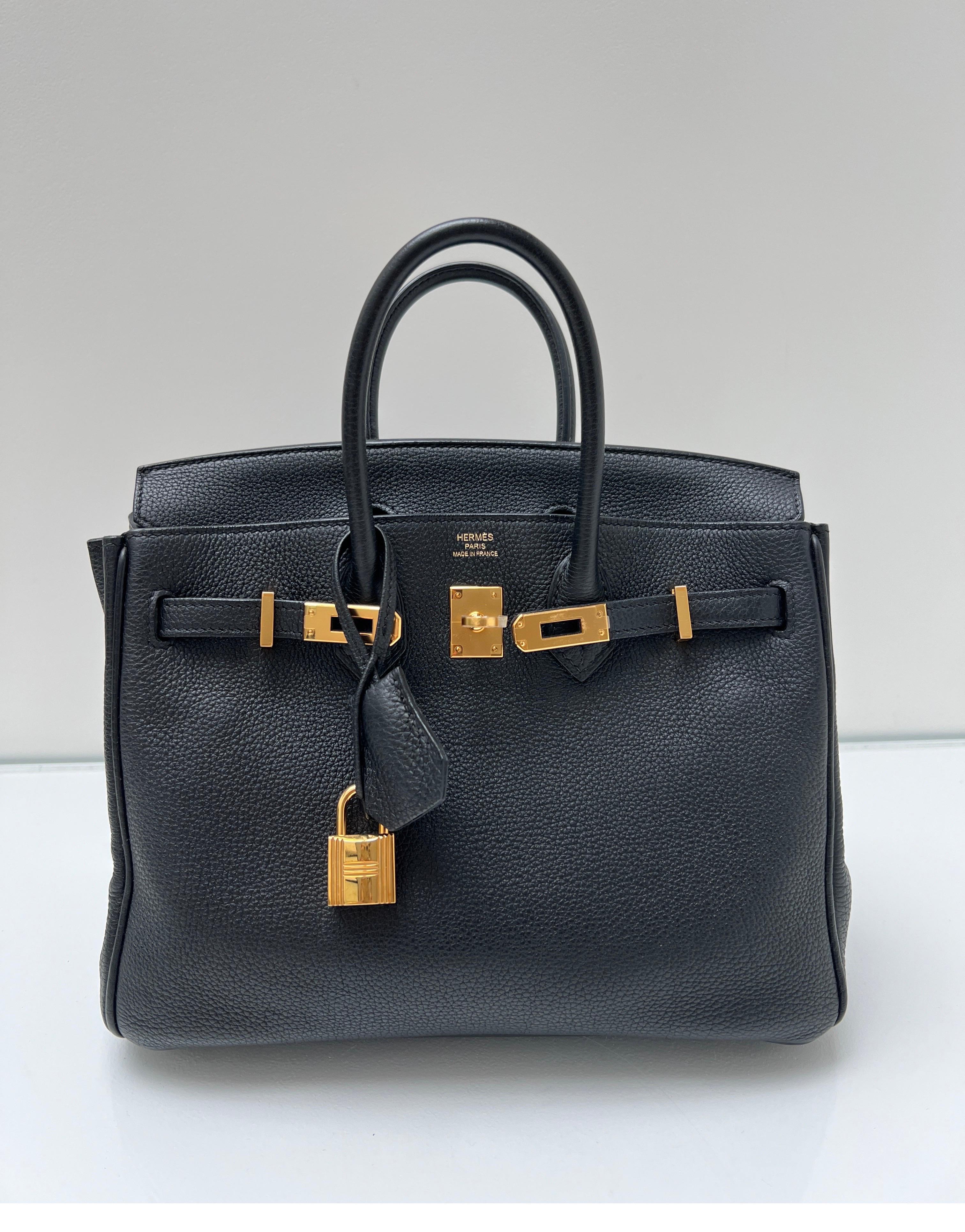 Hermes Black Birkin 35 Bag 6