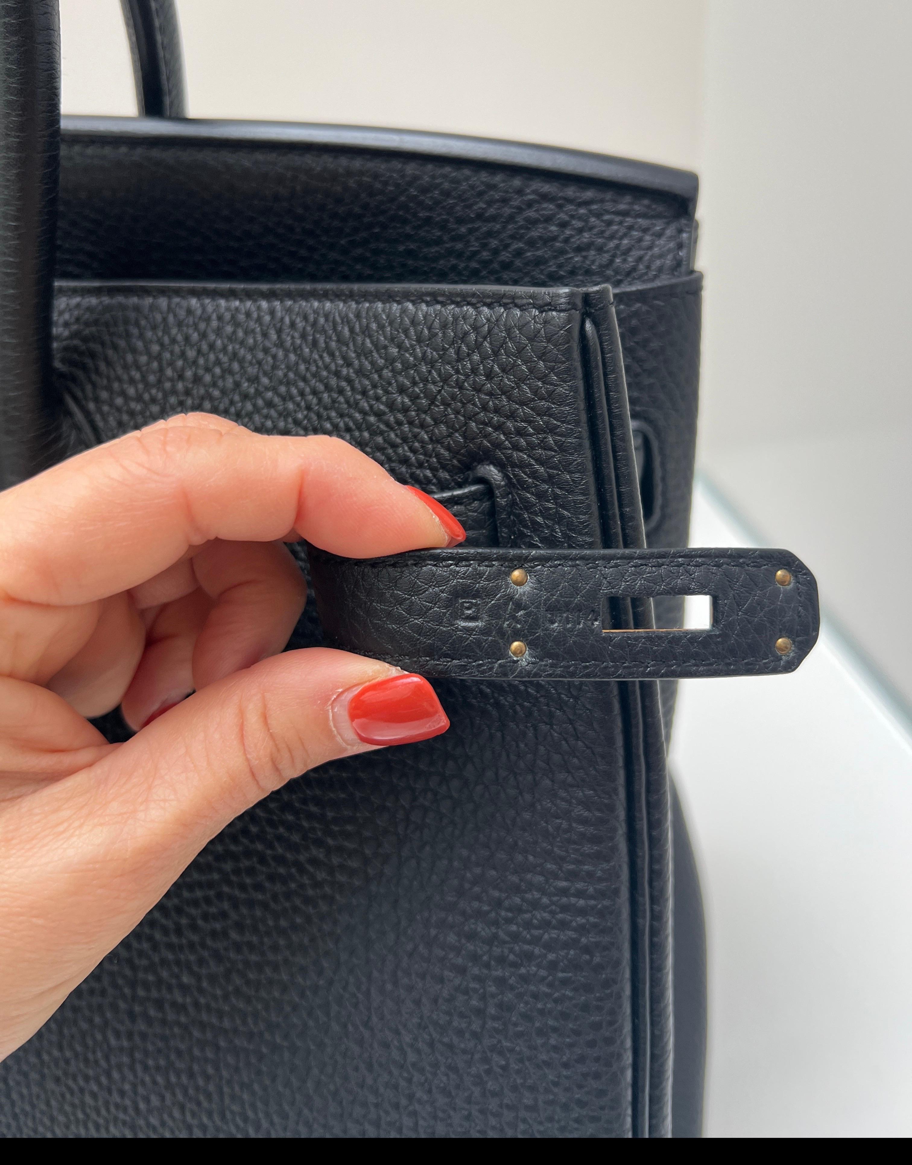 Hermès - Sac Birkin 35 noir en vente 5