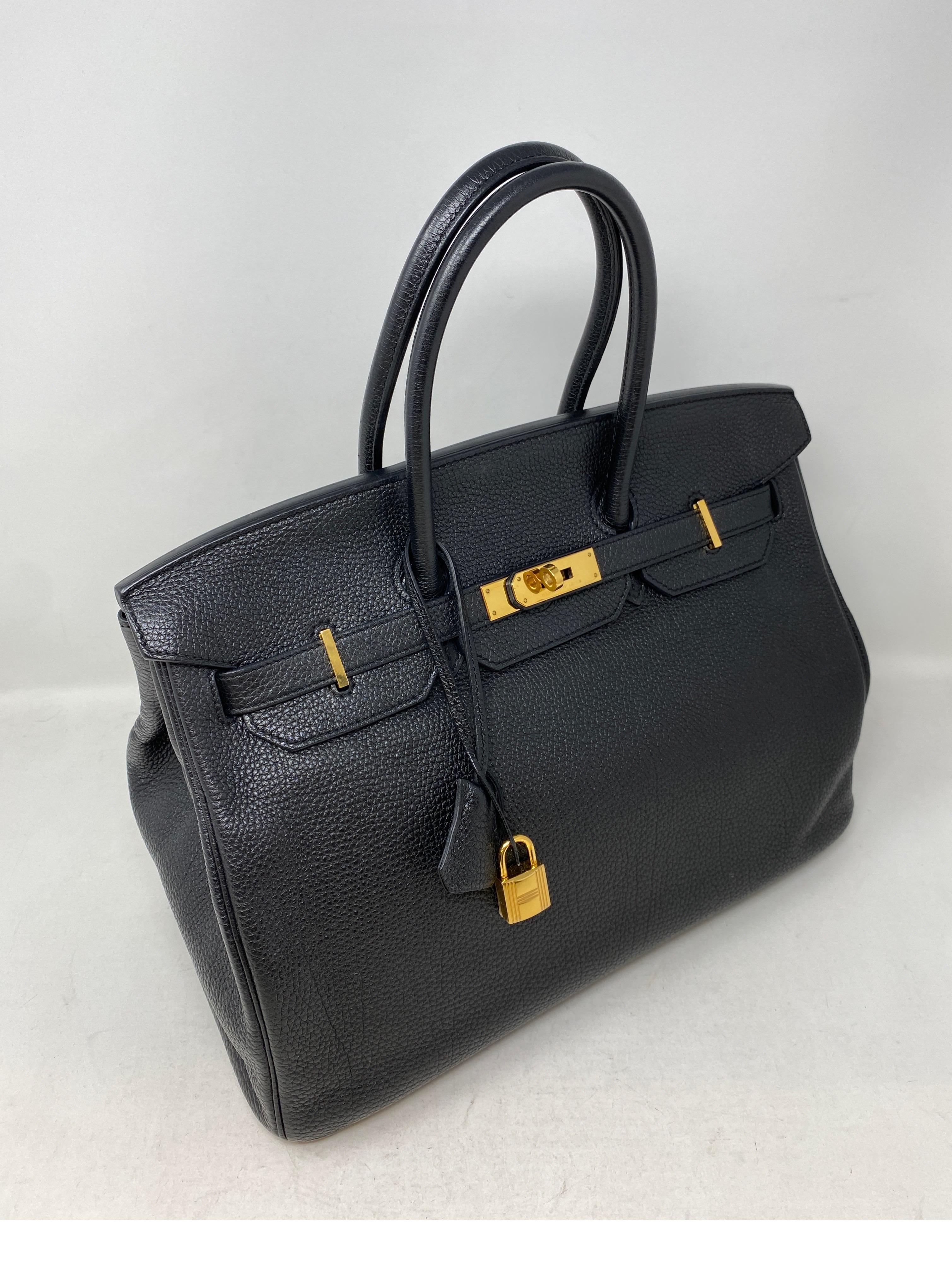 Hermes Black Birkin 35 Bag 4