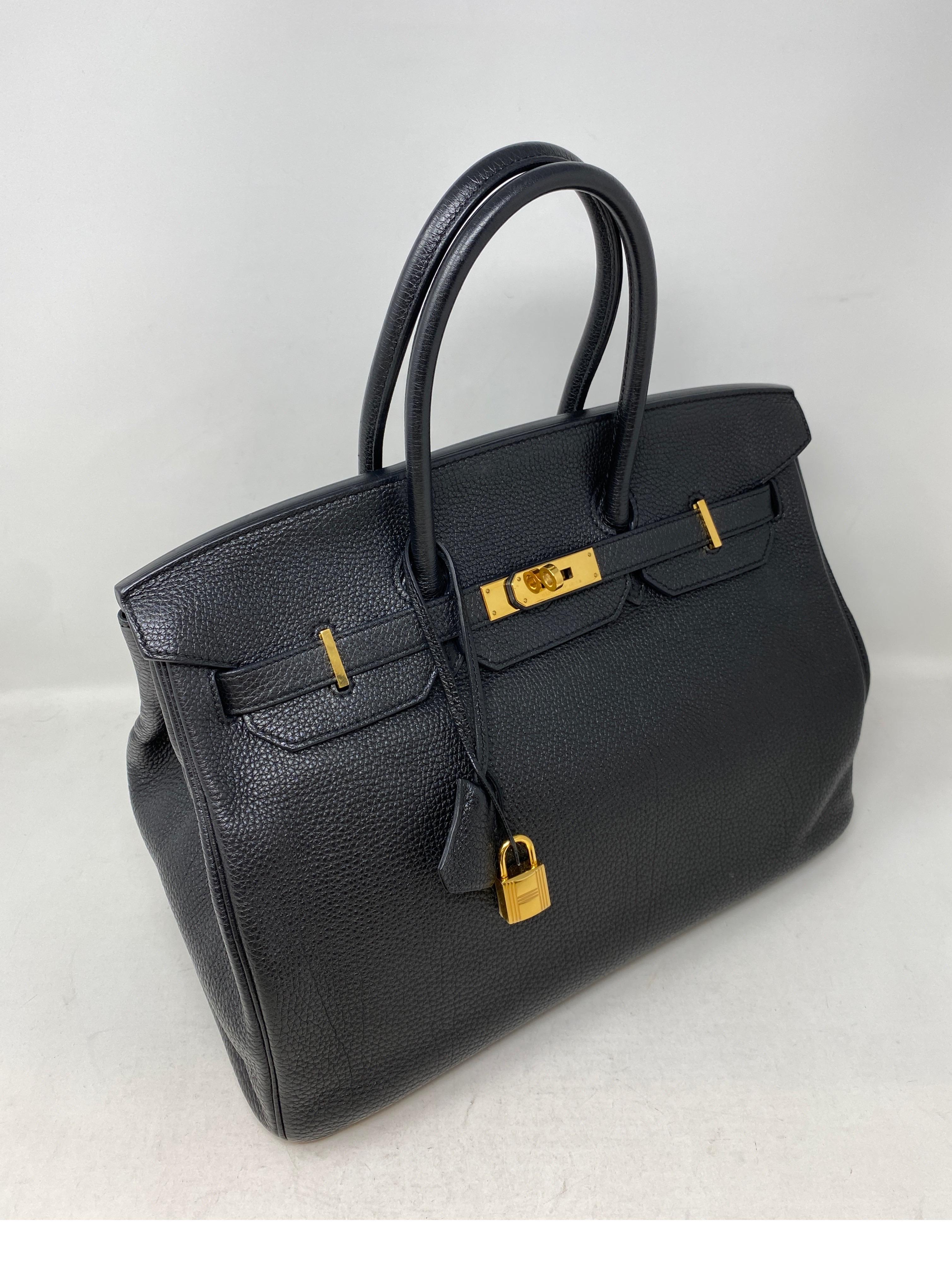 Hermes Black Birkin 35 Bag  4