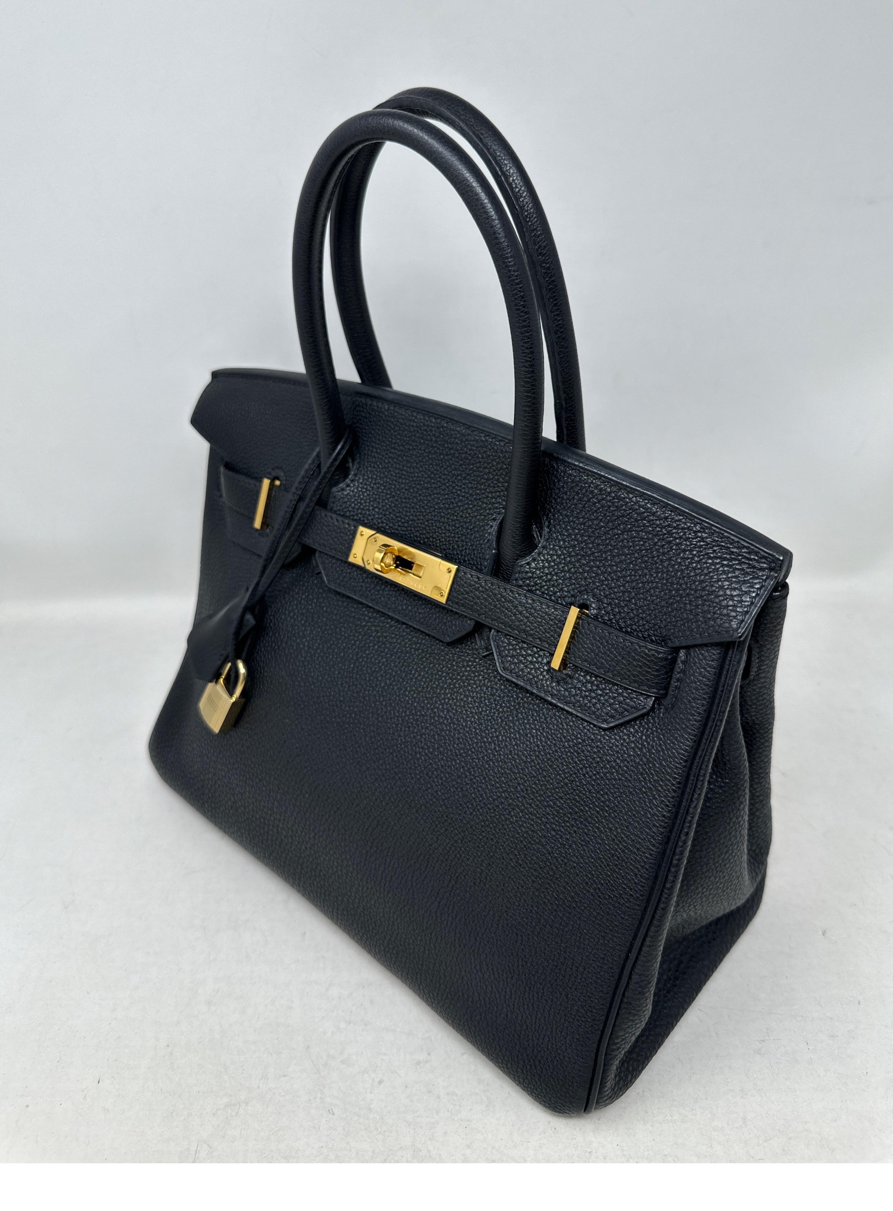 Hermes Black Birkin 35 Bag 7