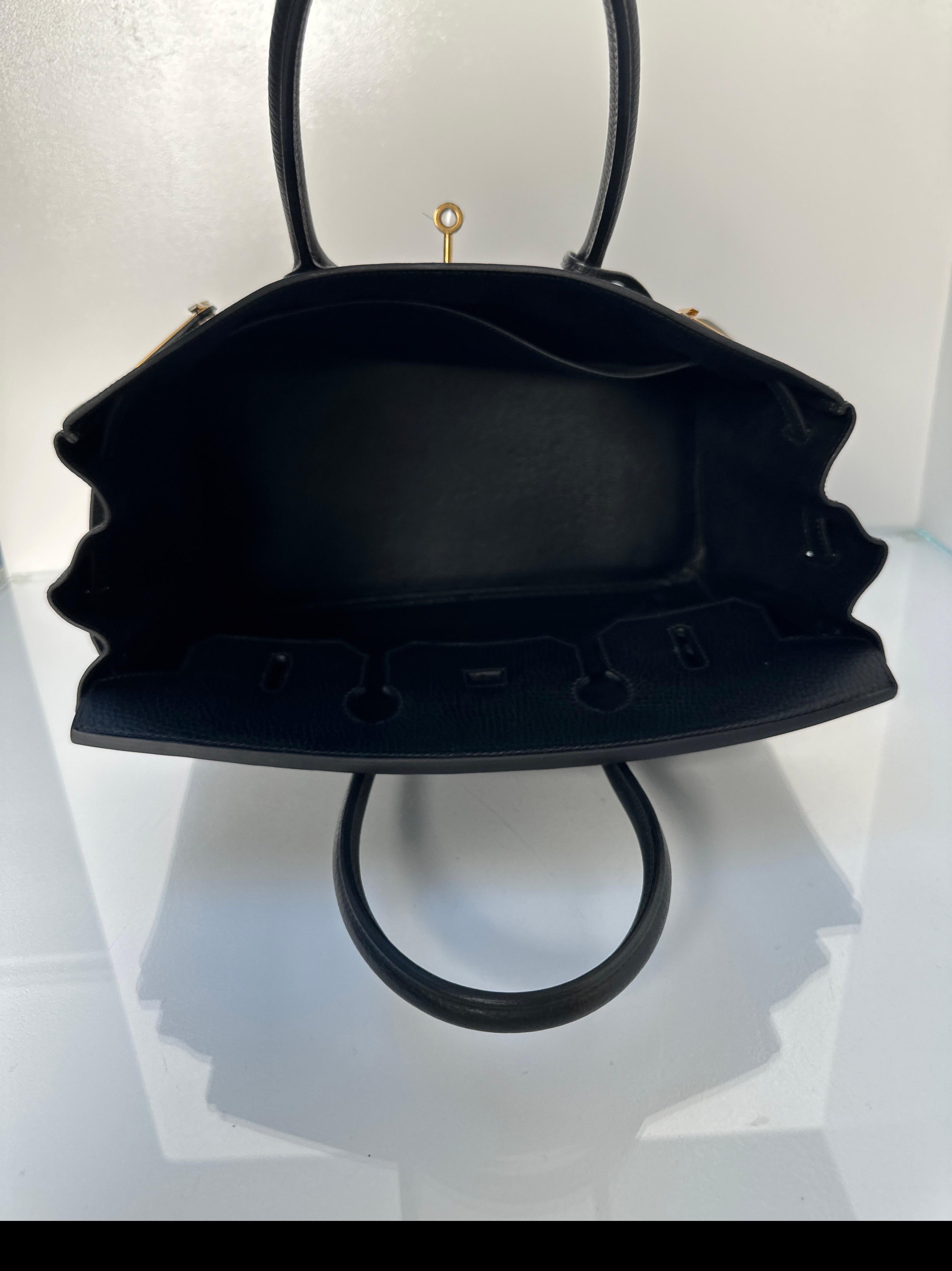 Hermes Black Birkin 35 Bag 7