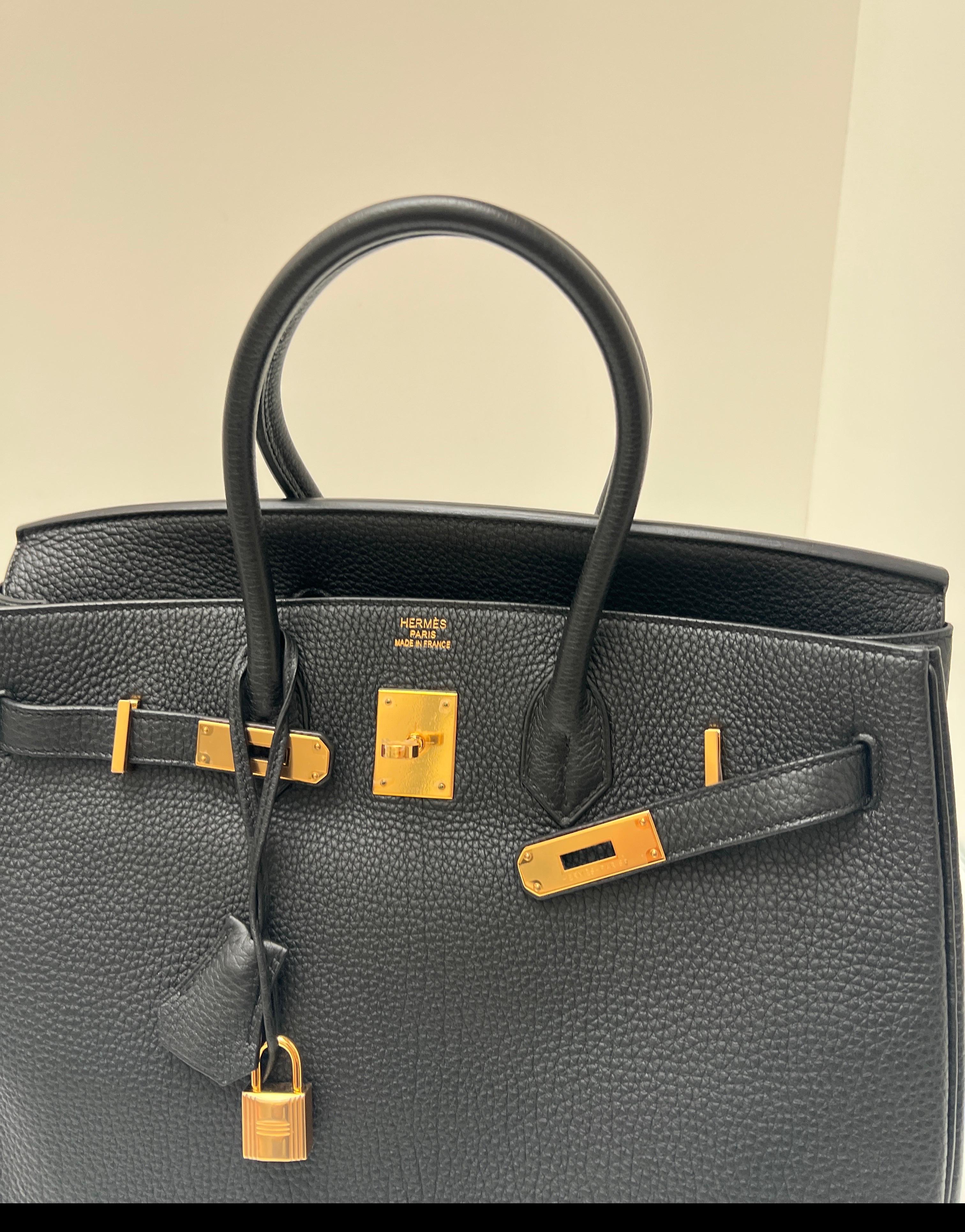 Hermès - Sac Birkin 35 noir en vente 6
