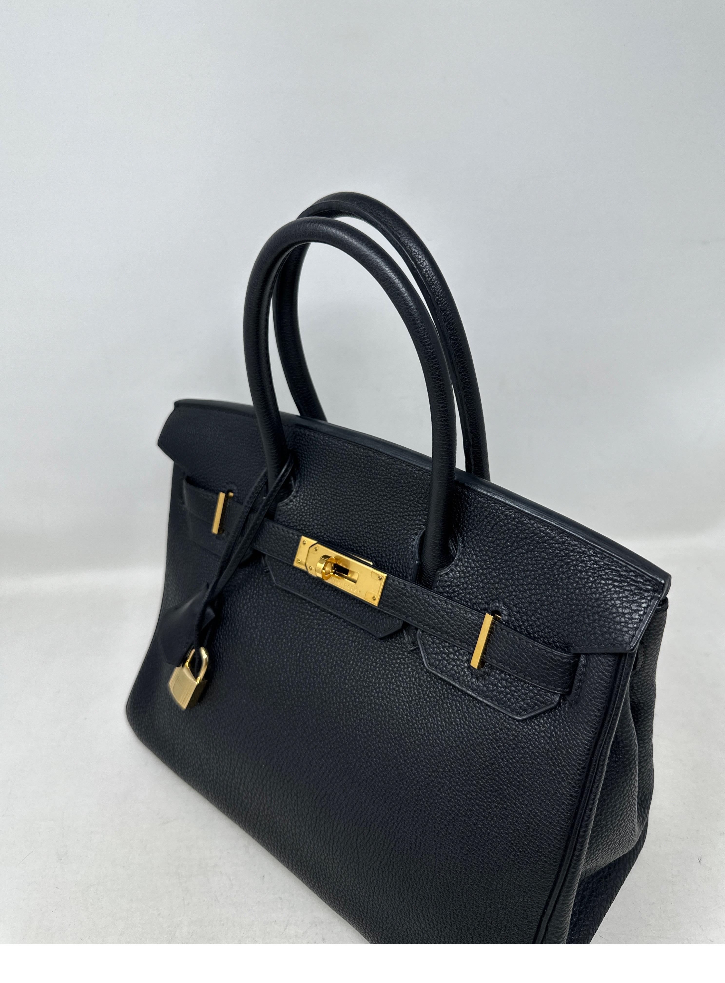 Hermes Black Birkin 35 Bag 8