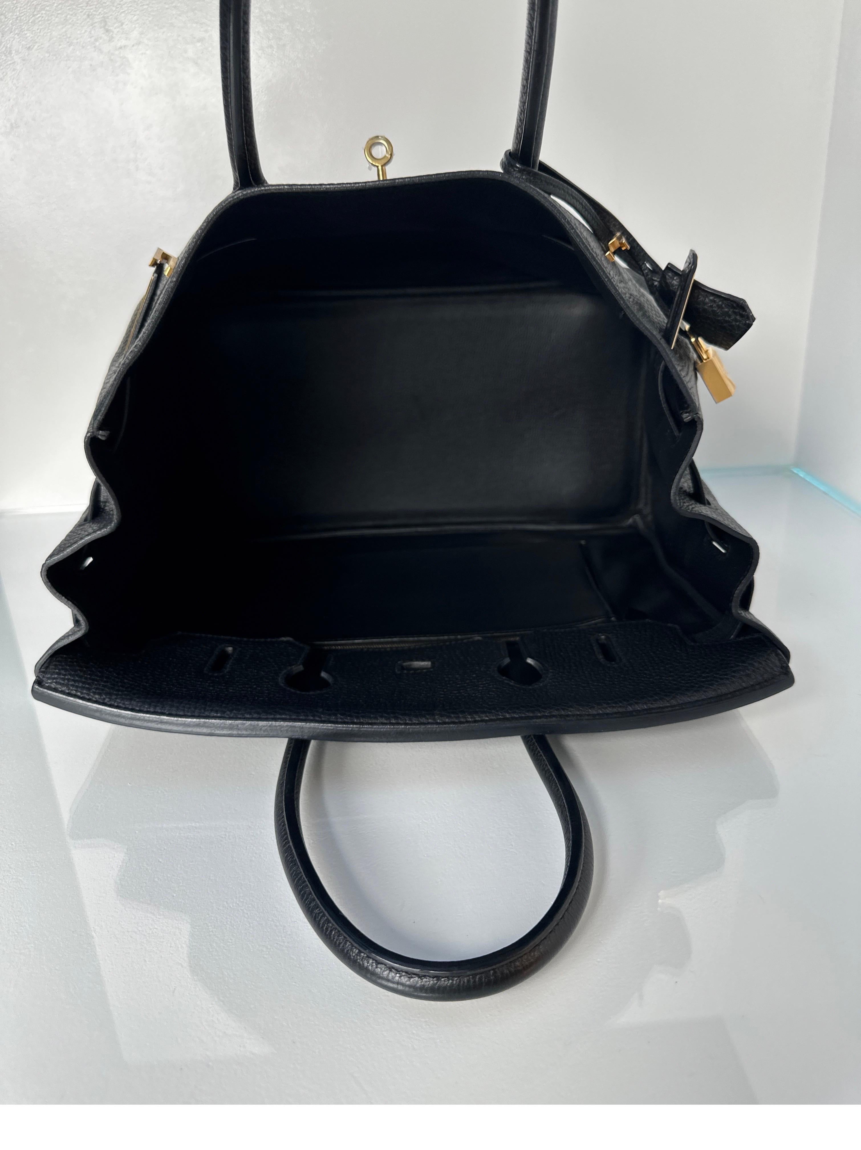 Hermes Black Birkin 35 Bag 8