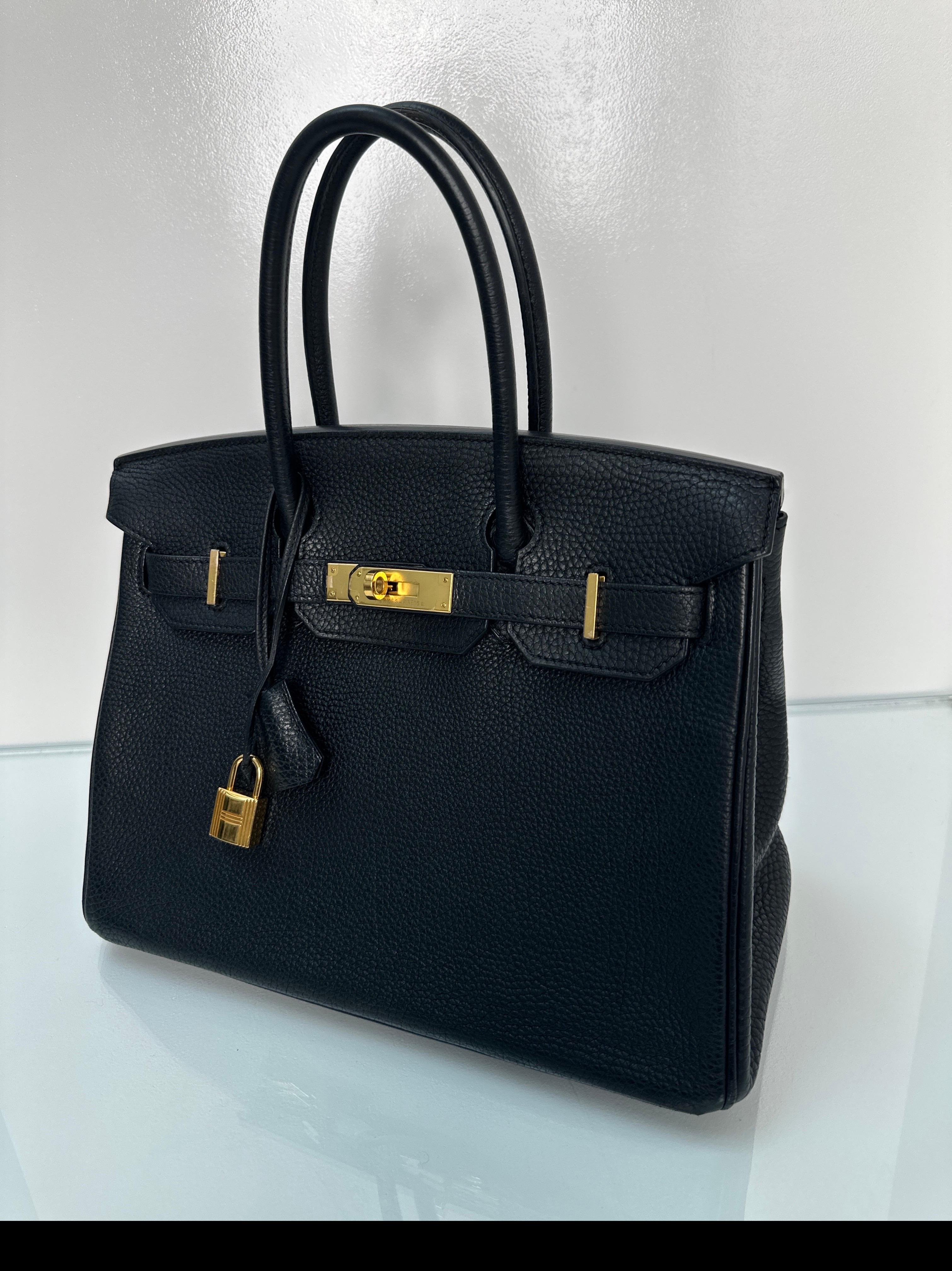 Hermes Black Birkin 35 Bag 8