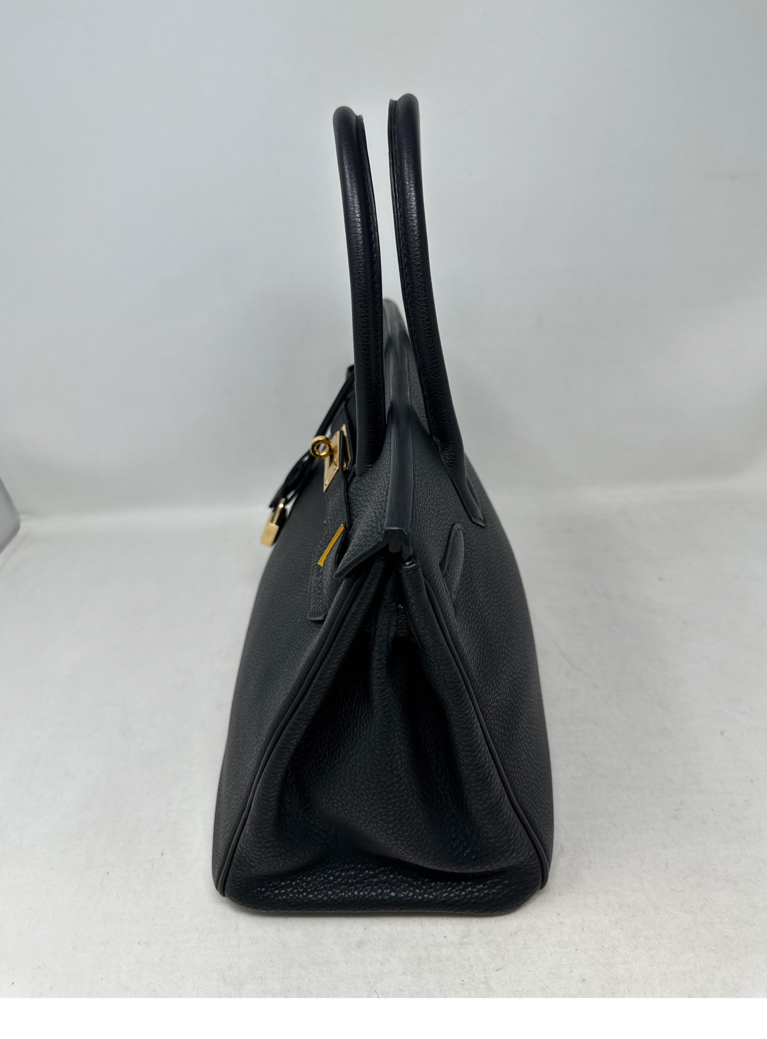 Hermes Black Birkin 35 Bag 9