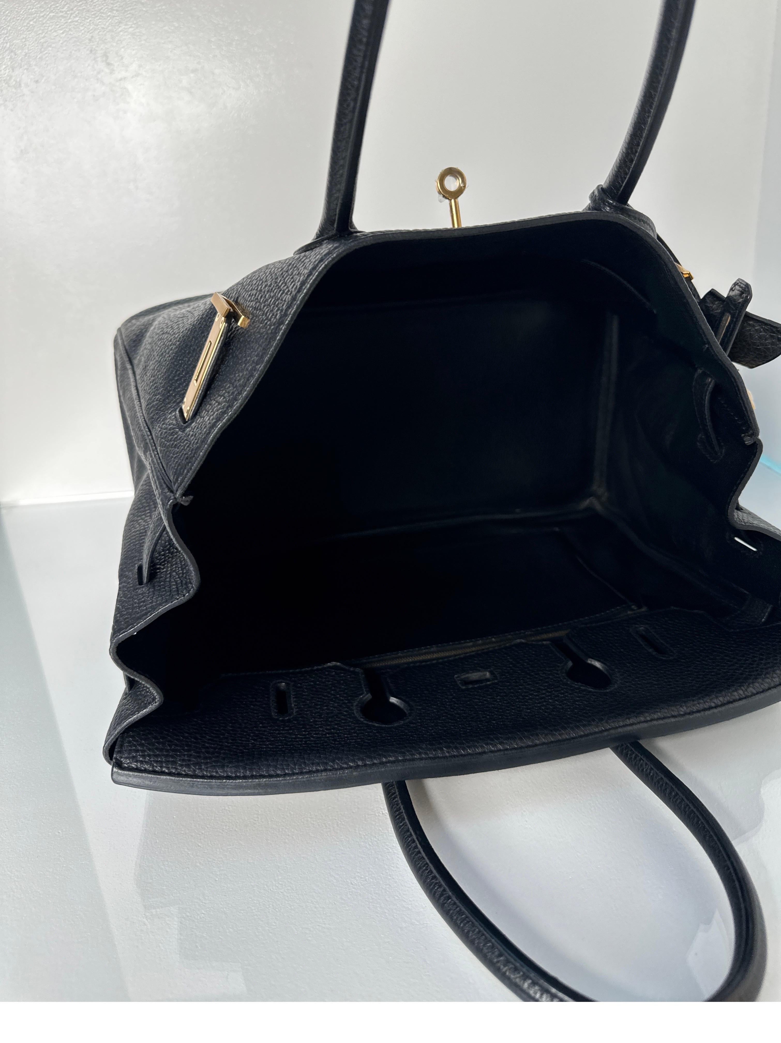 Hermes Black Birkin 35 Bag 9