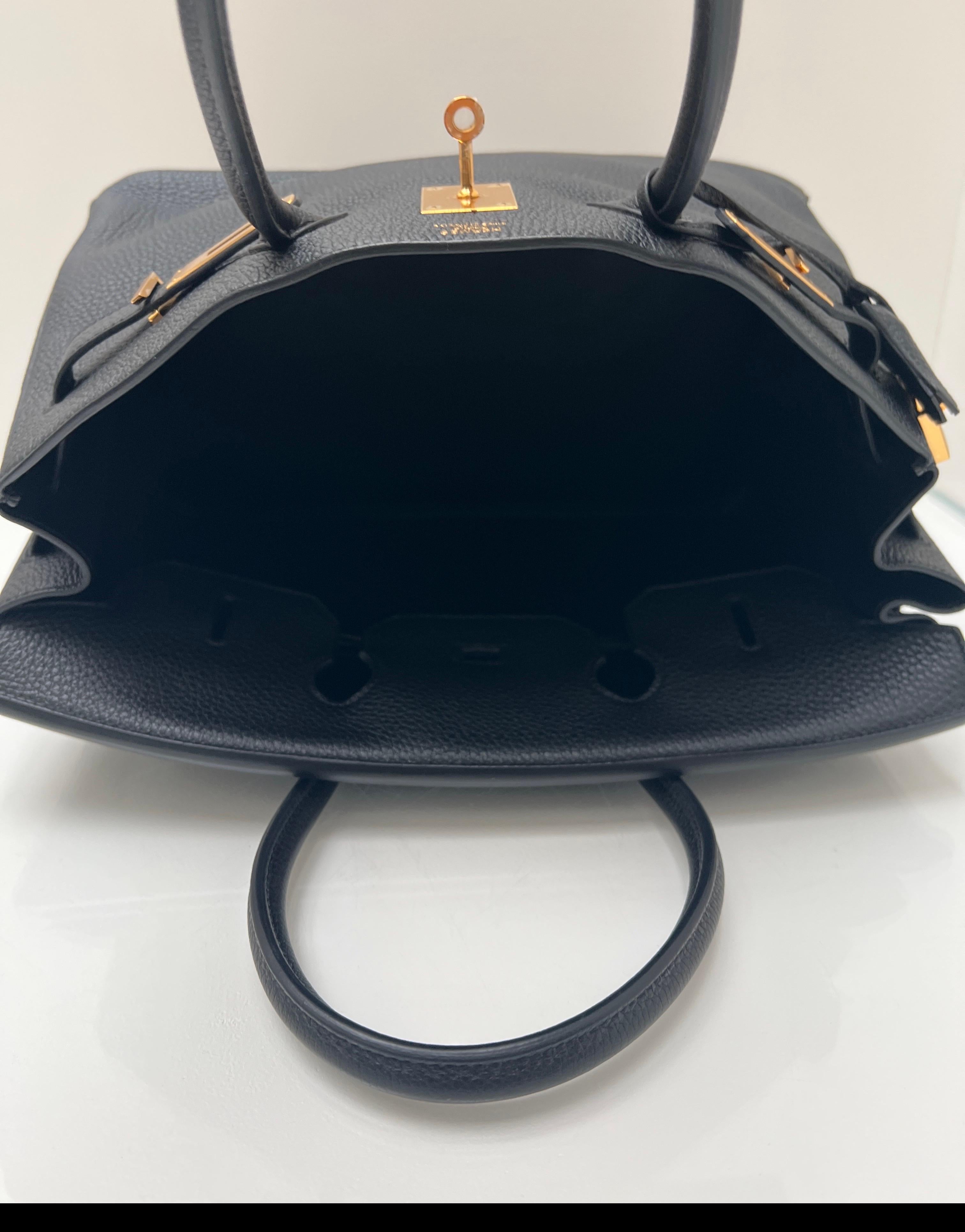 Hermès - Sac Birkin 35 noir en vente 8