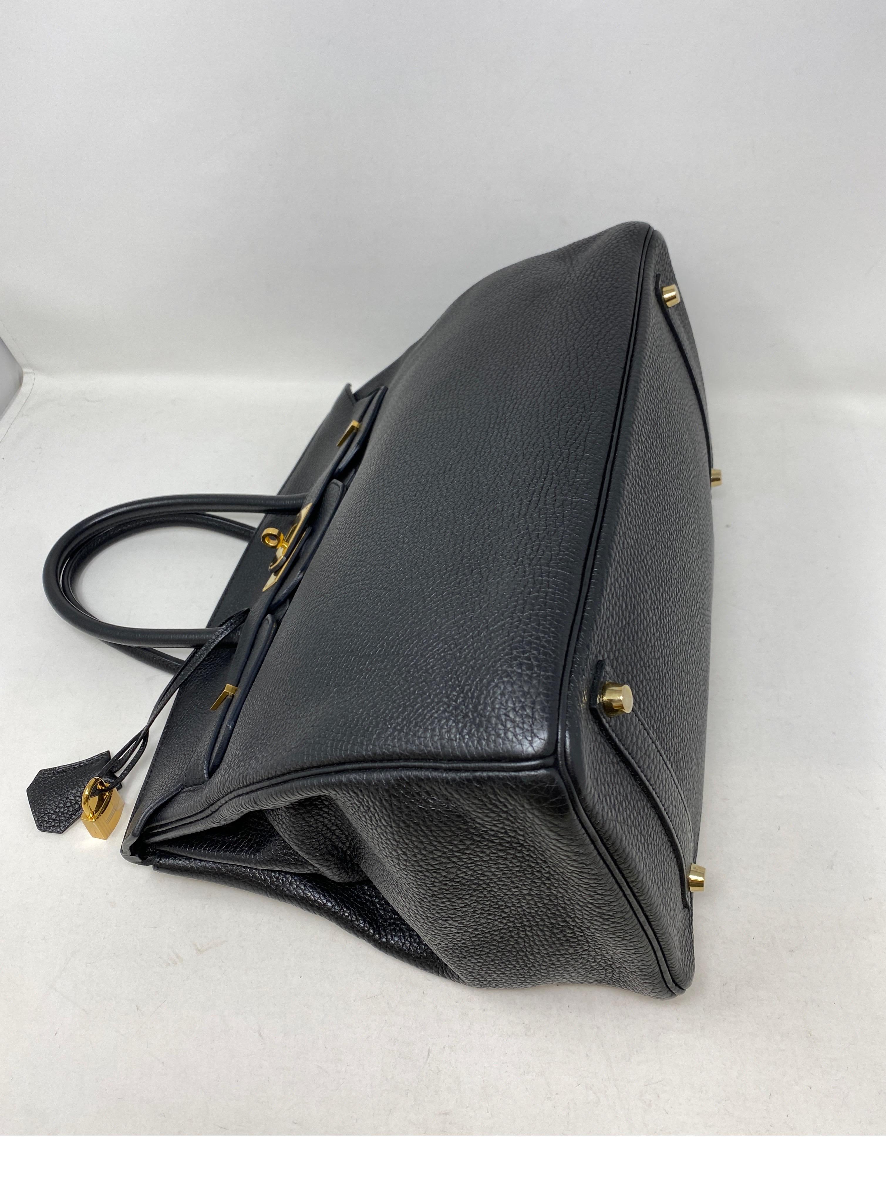Hermes Black Birkin 35 Bag 7