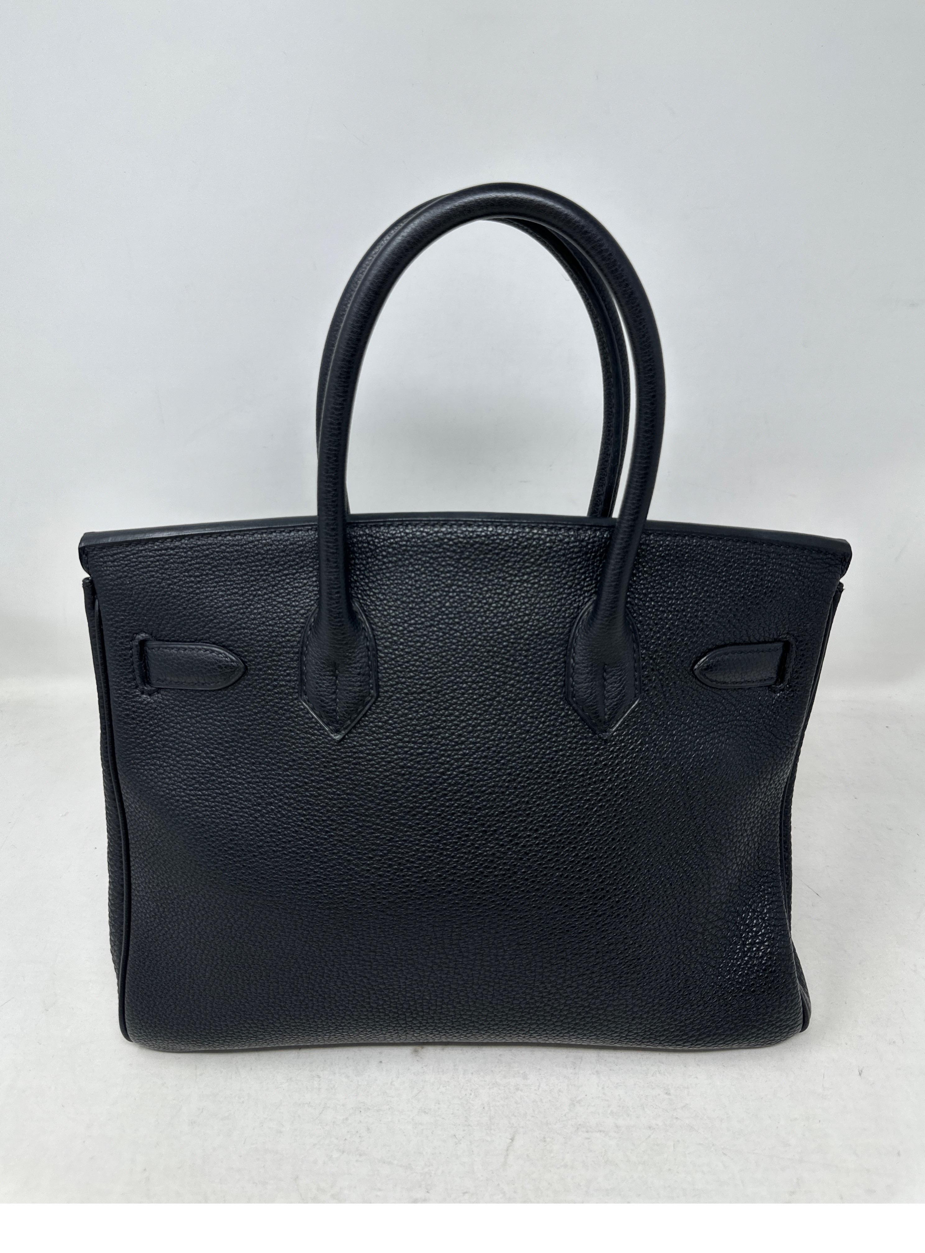 Hermes Black Birkin 35 Bag 10