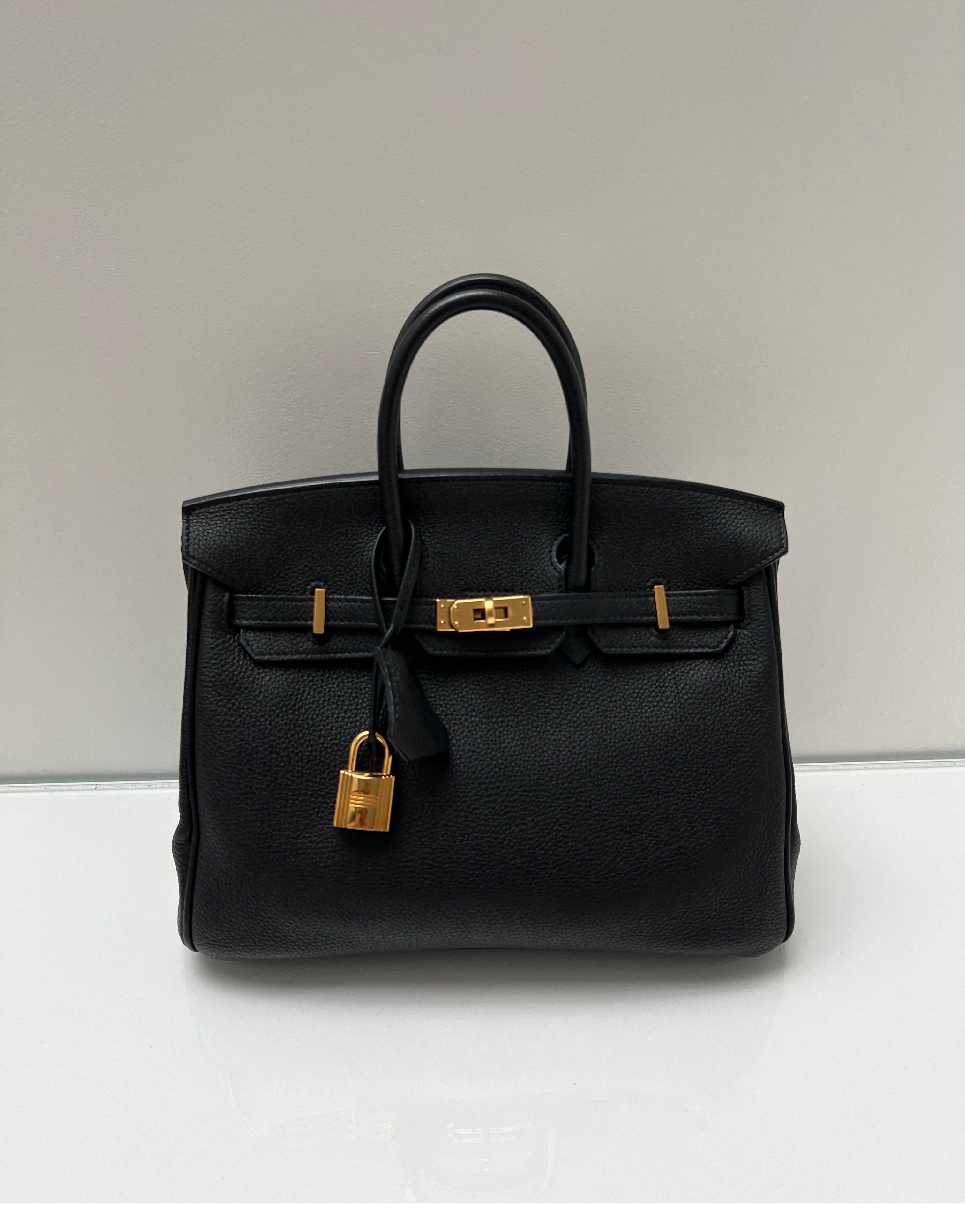 Hermes Black Birkin 35 Bag 10