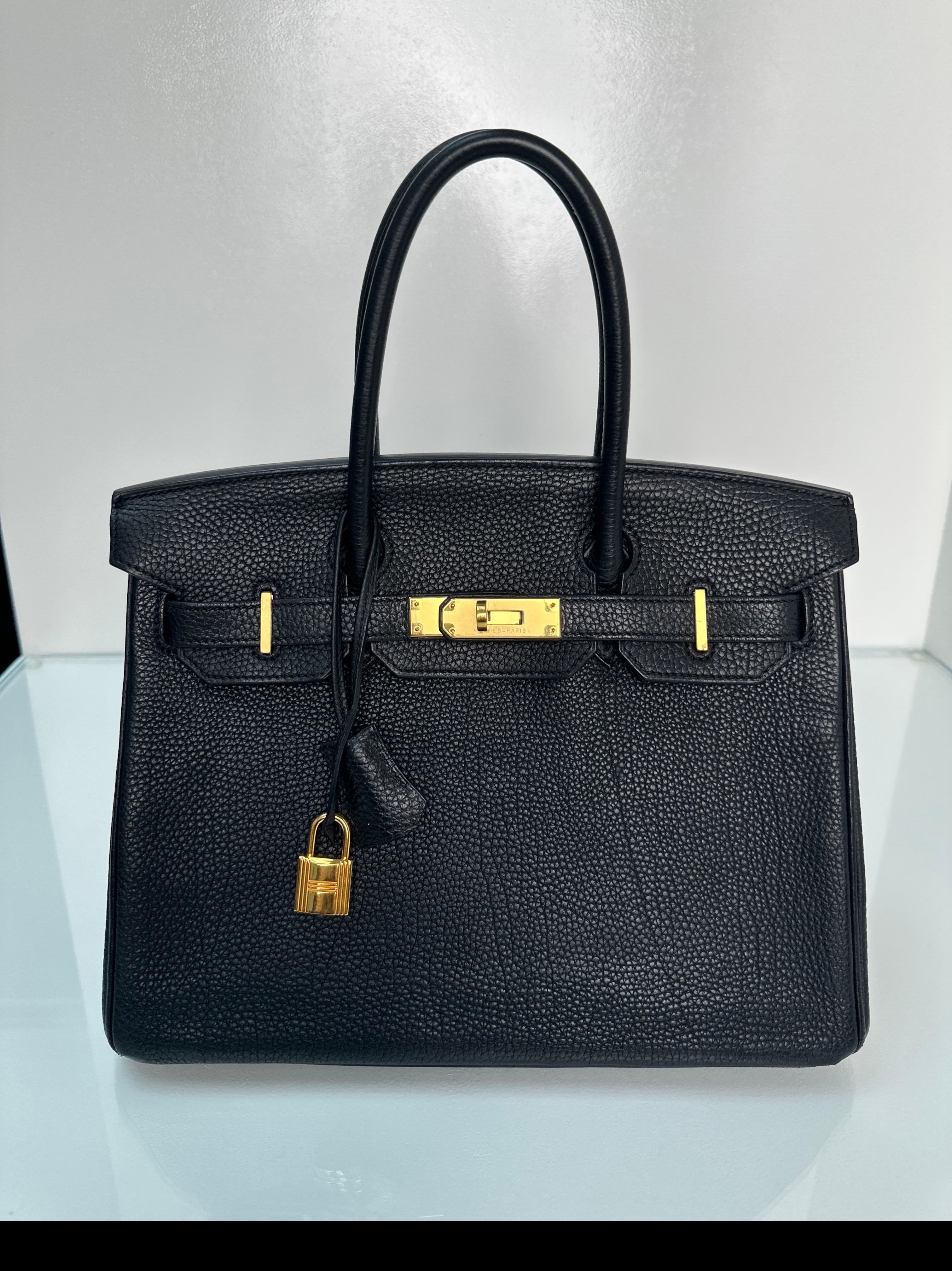 Hermes Black Birkin 35 Bag 10
