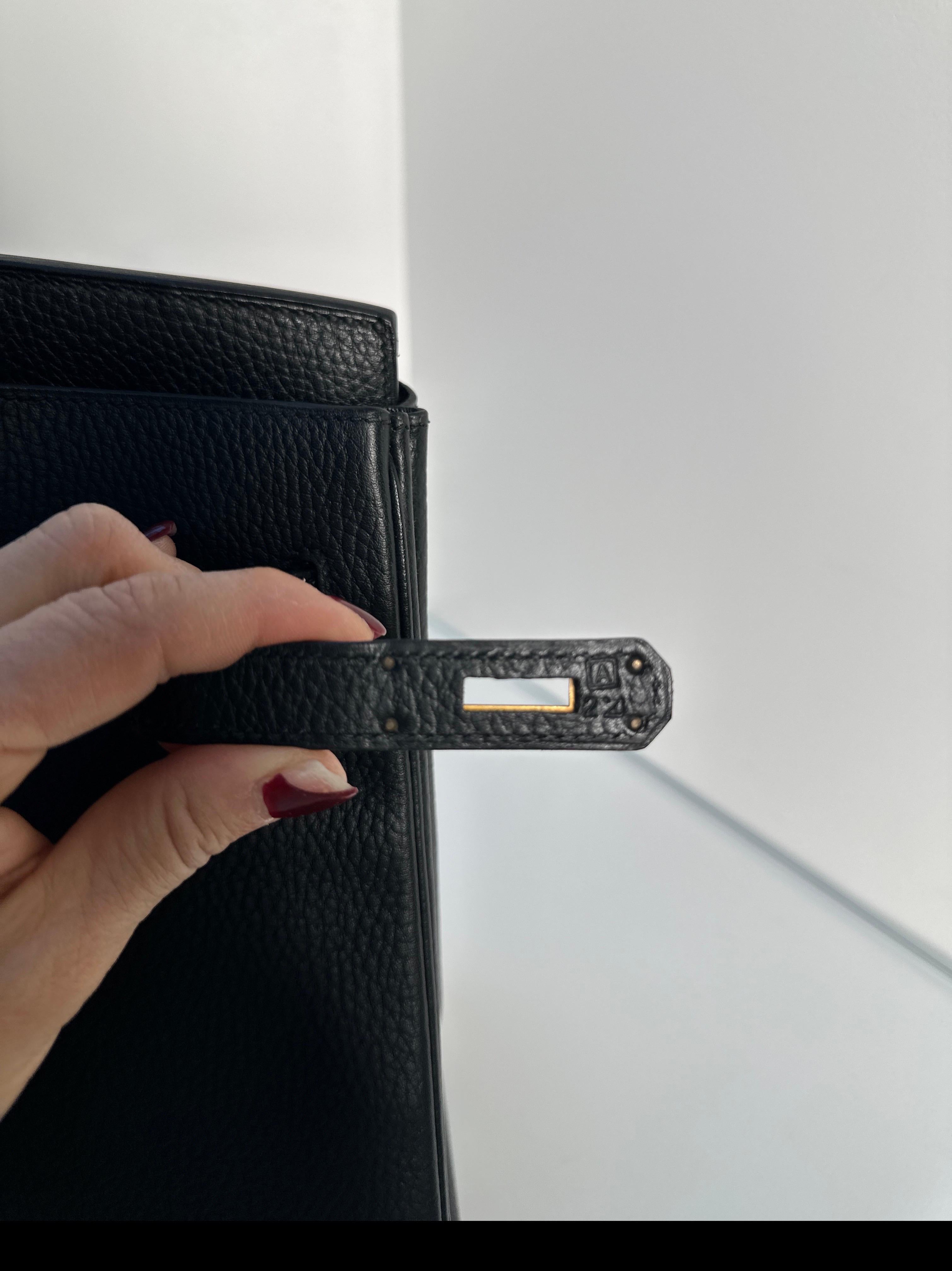 Hermes Black Birkin 35 Bag 10