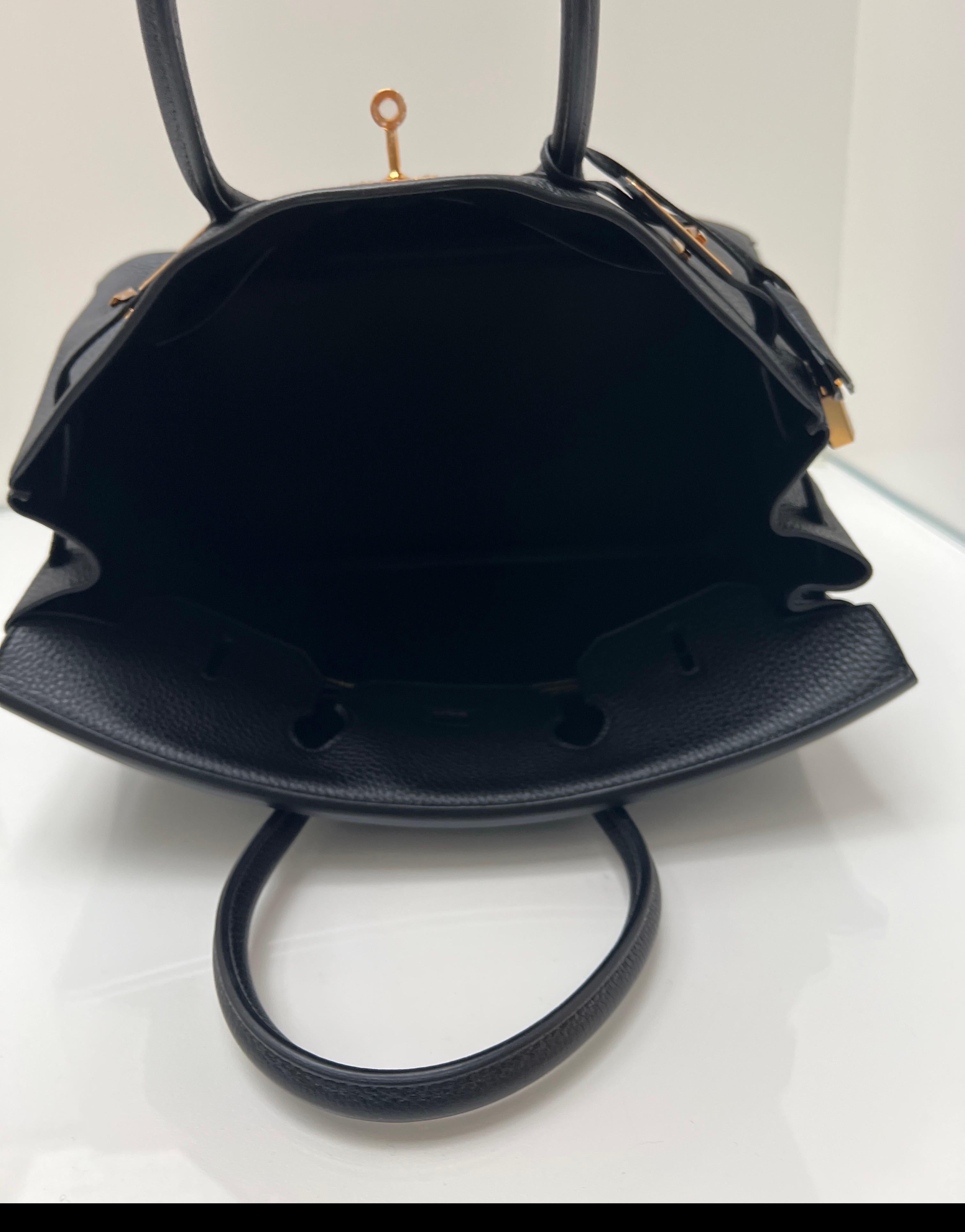 Hermès - Sac Birkin 35 noir en vente 9