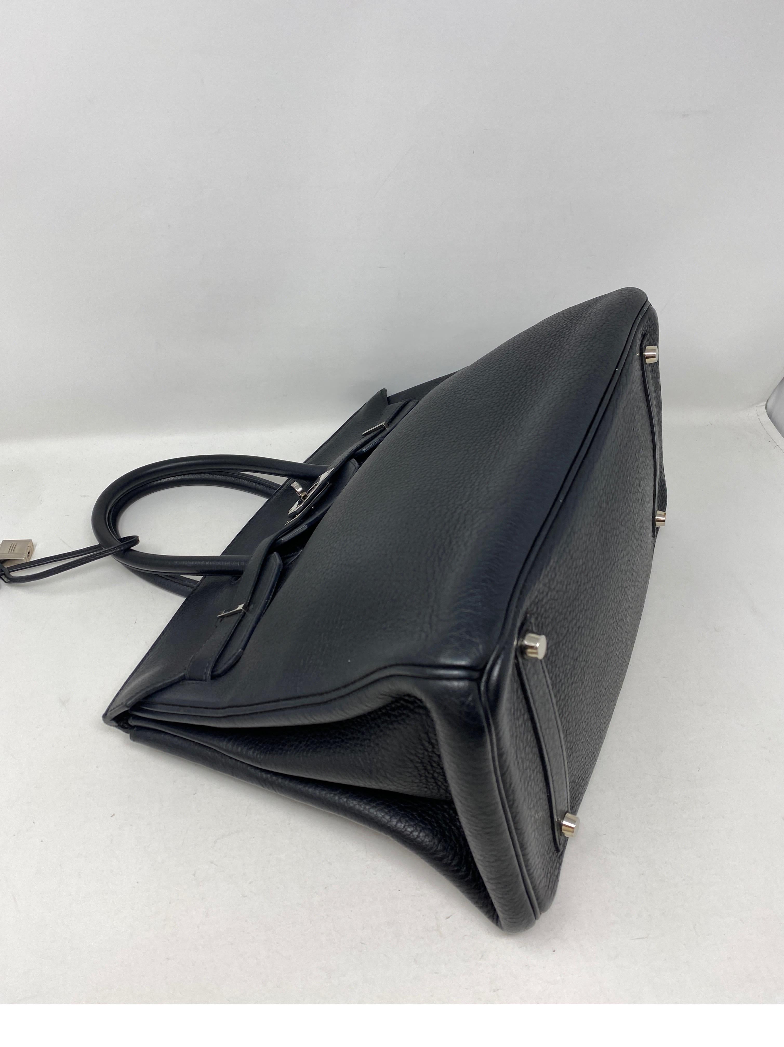 Hermes Black Birkin 35 Bag 9