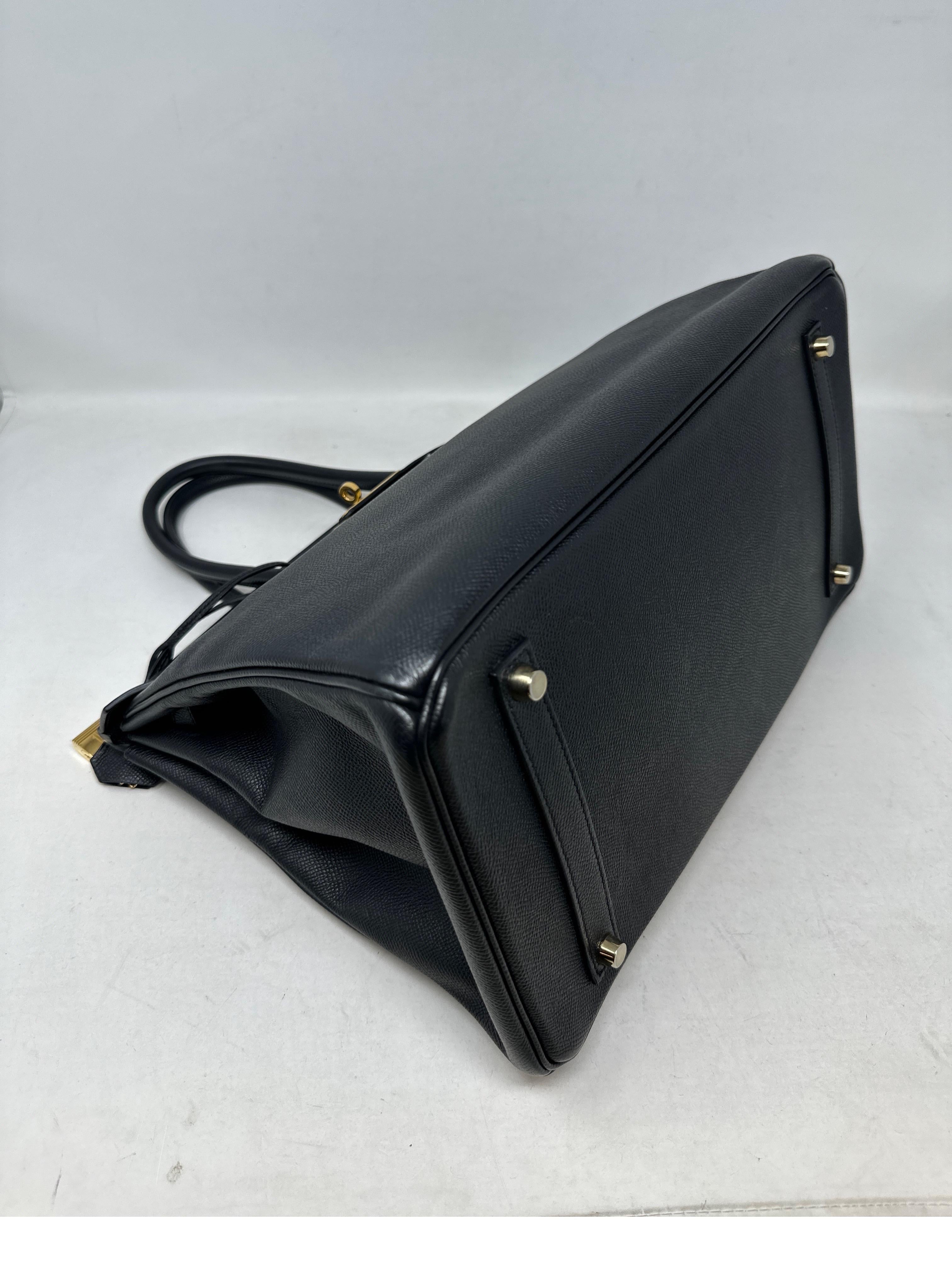 Hermes Black Birkin 35 Bag 8