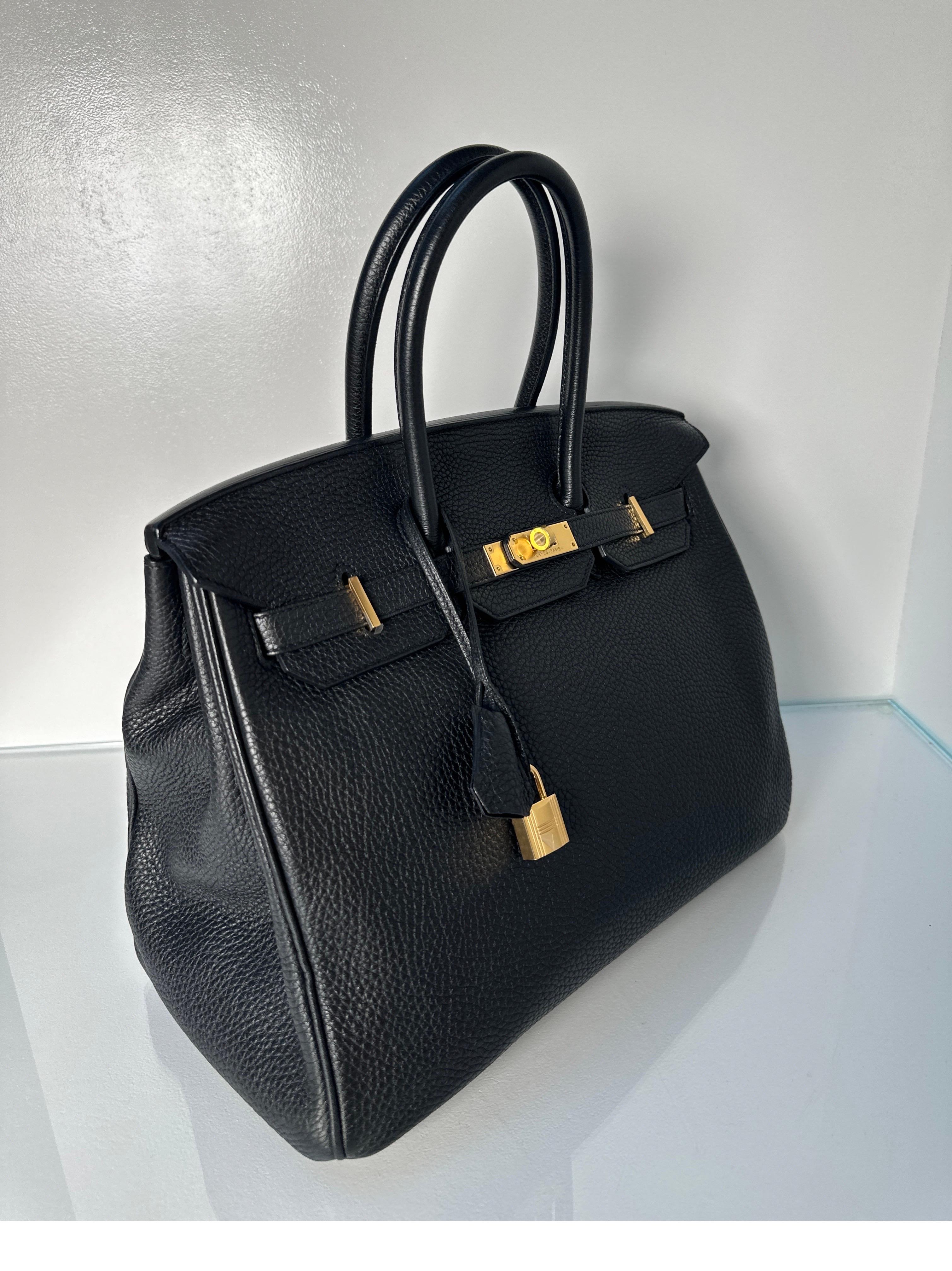 Hermes Black Birkin 35 Bag 11