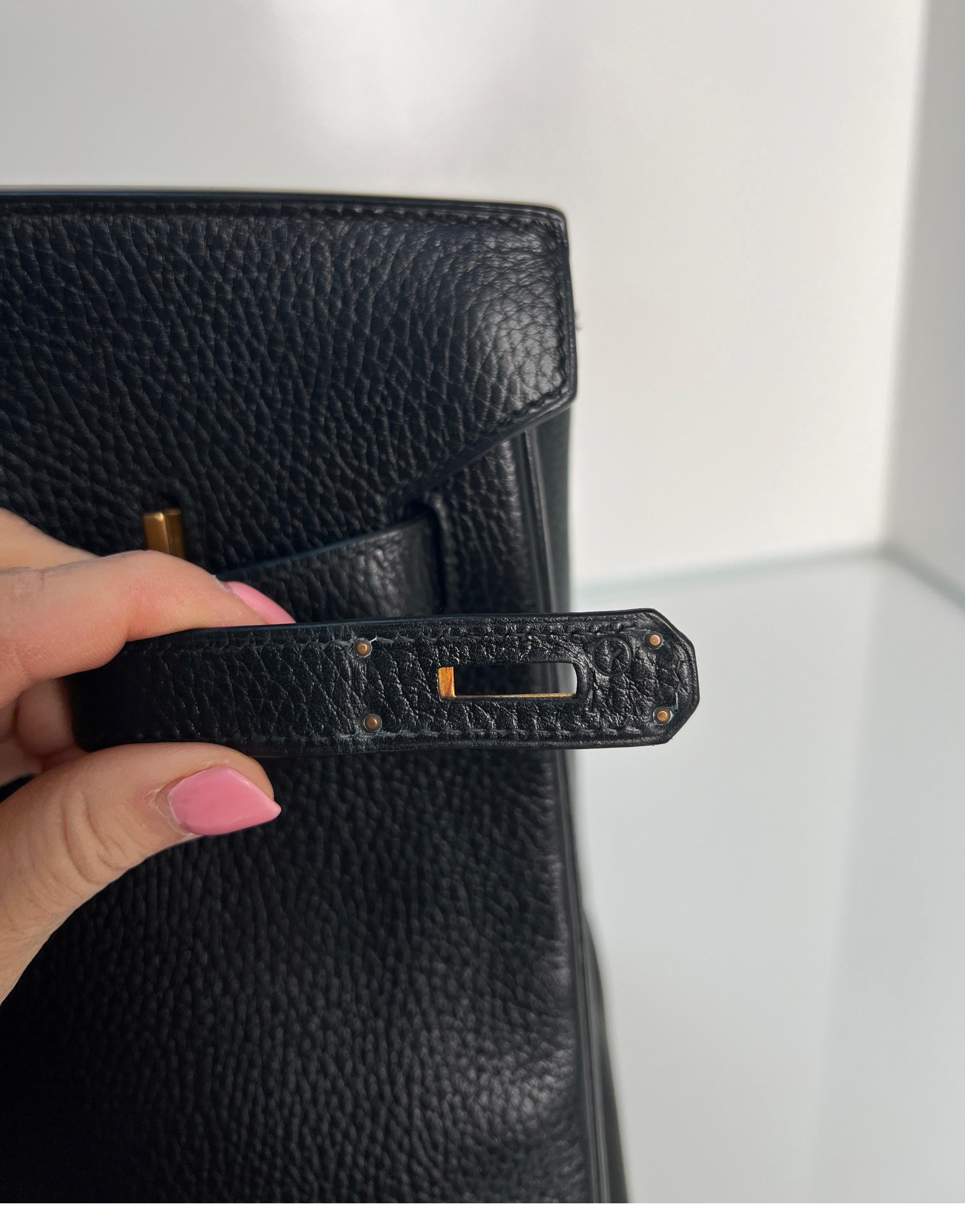 Hermes Black Birkin 35 Bag 11