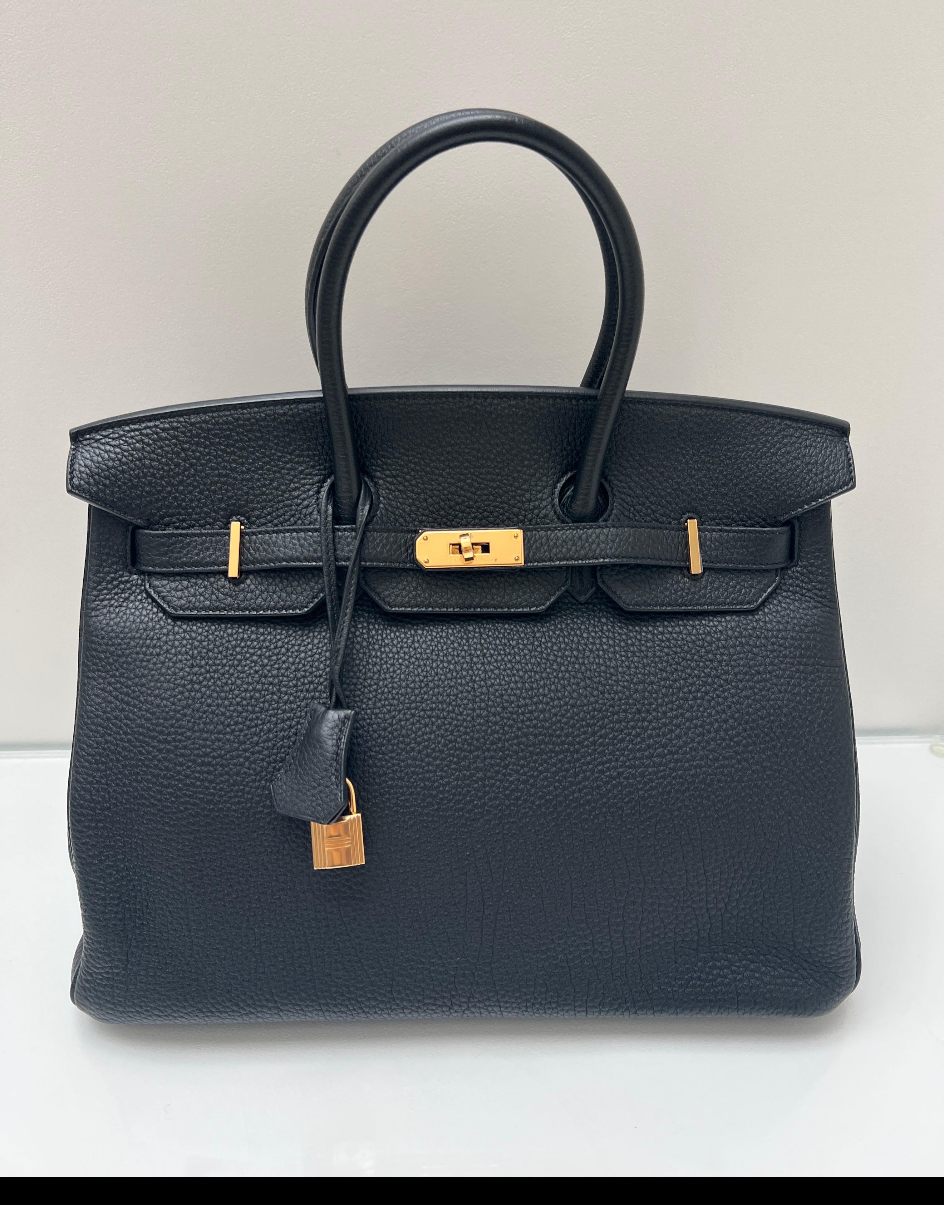 Hermès - Sac Birkin 35 noir en vente 10