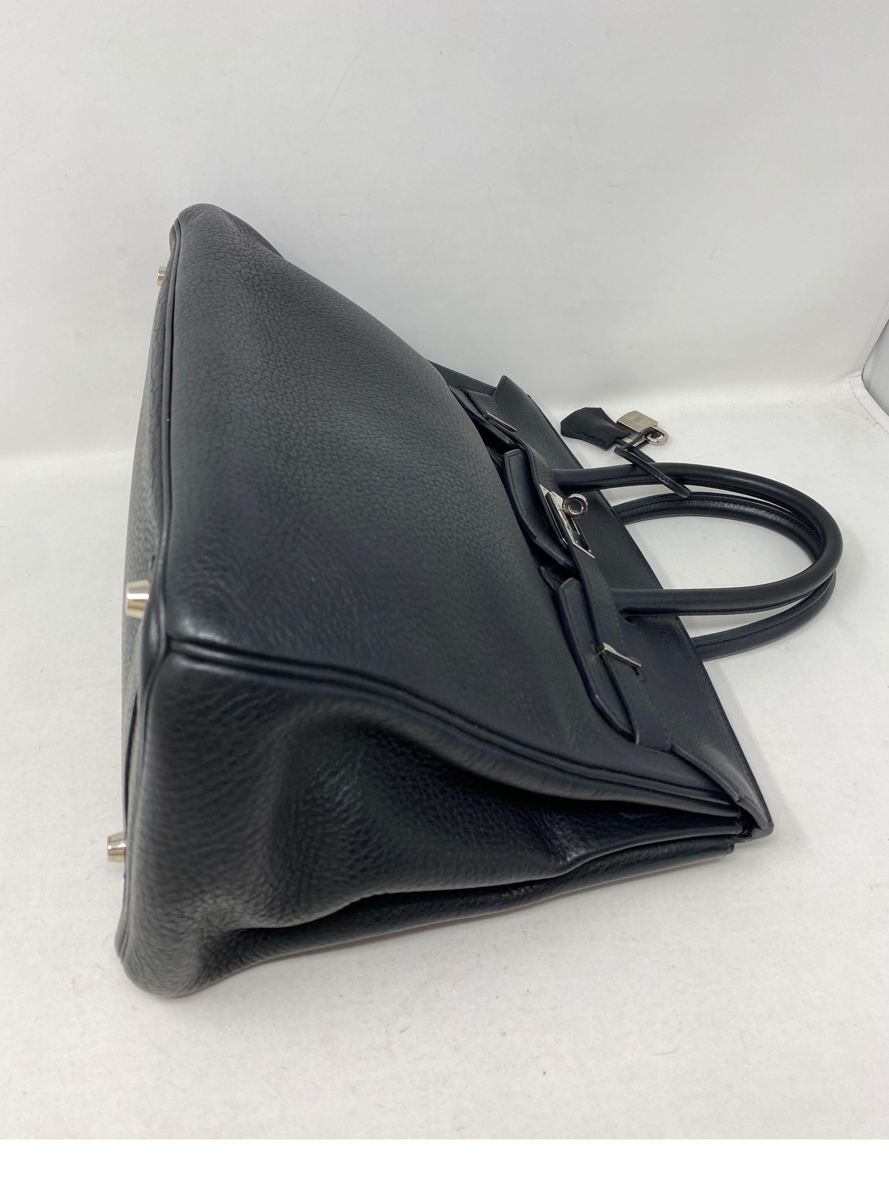 Hermes Black Birkin 35 Bag 10