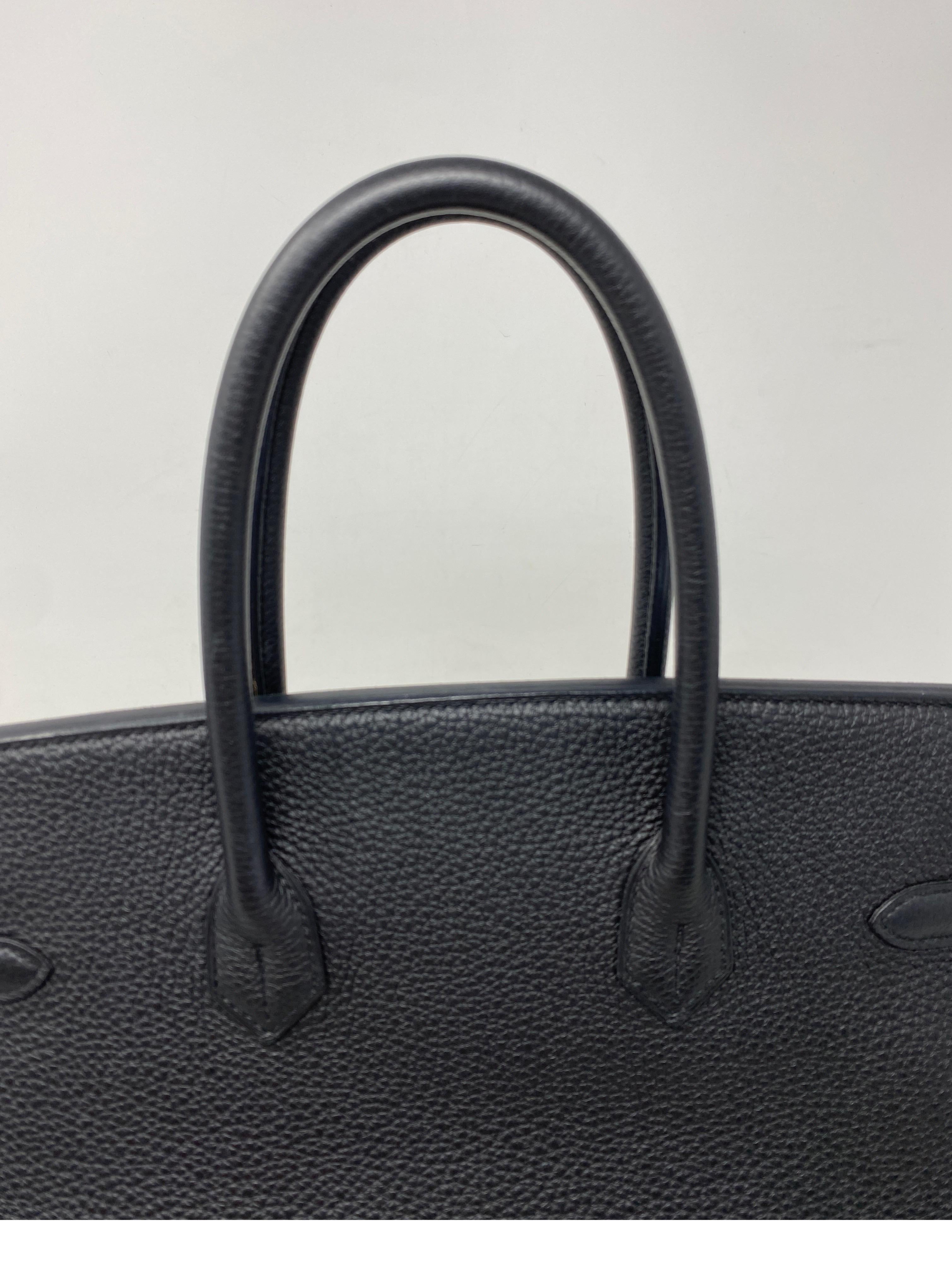 Hermes Black Birkin 35 Bag 11