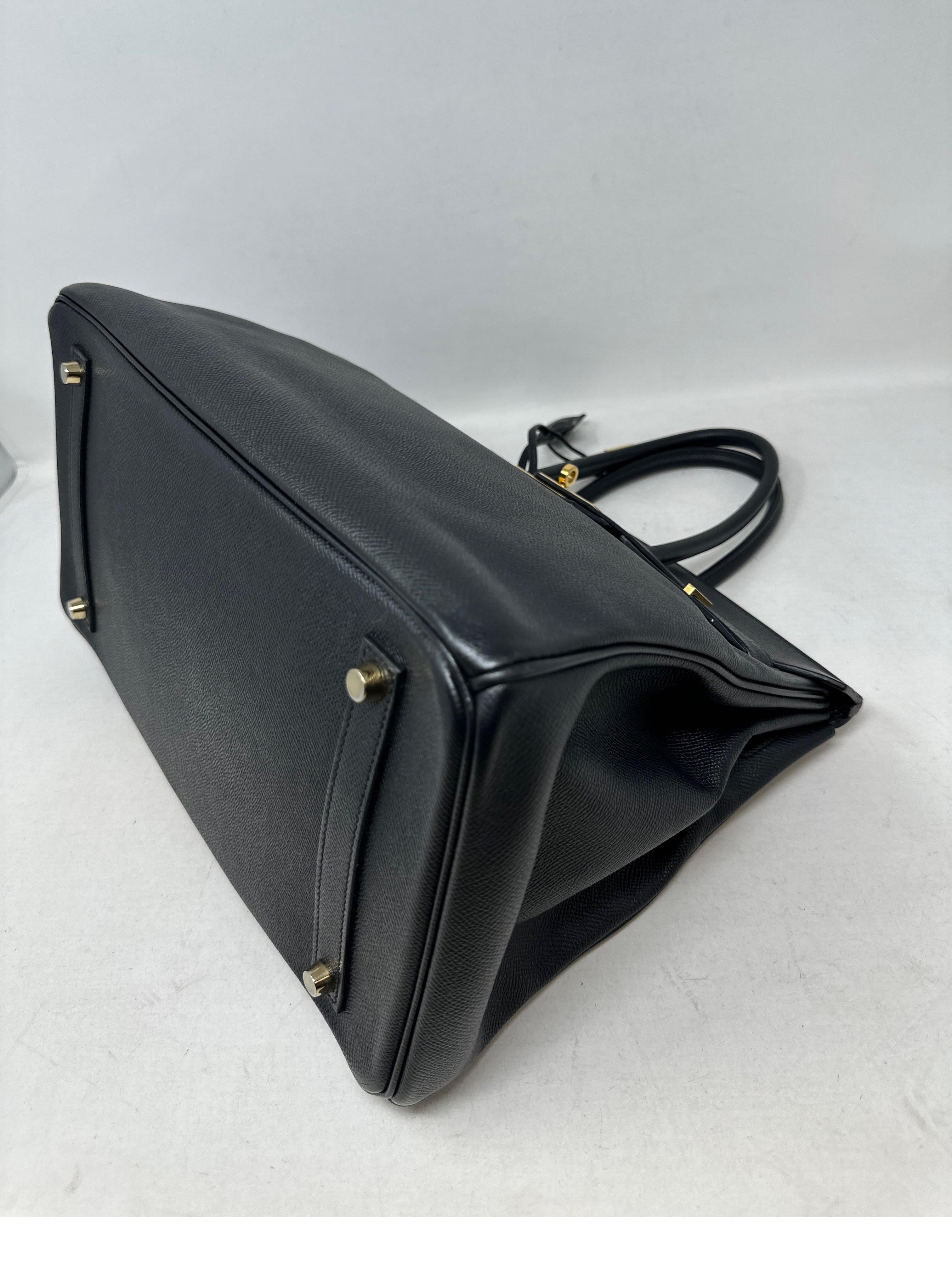 Hermes Black Birkin 35 Bag 9