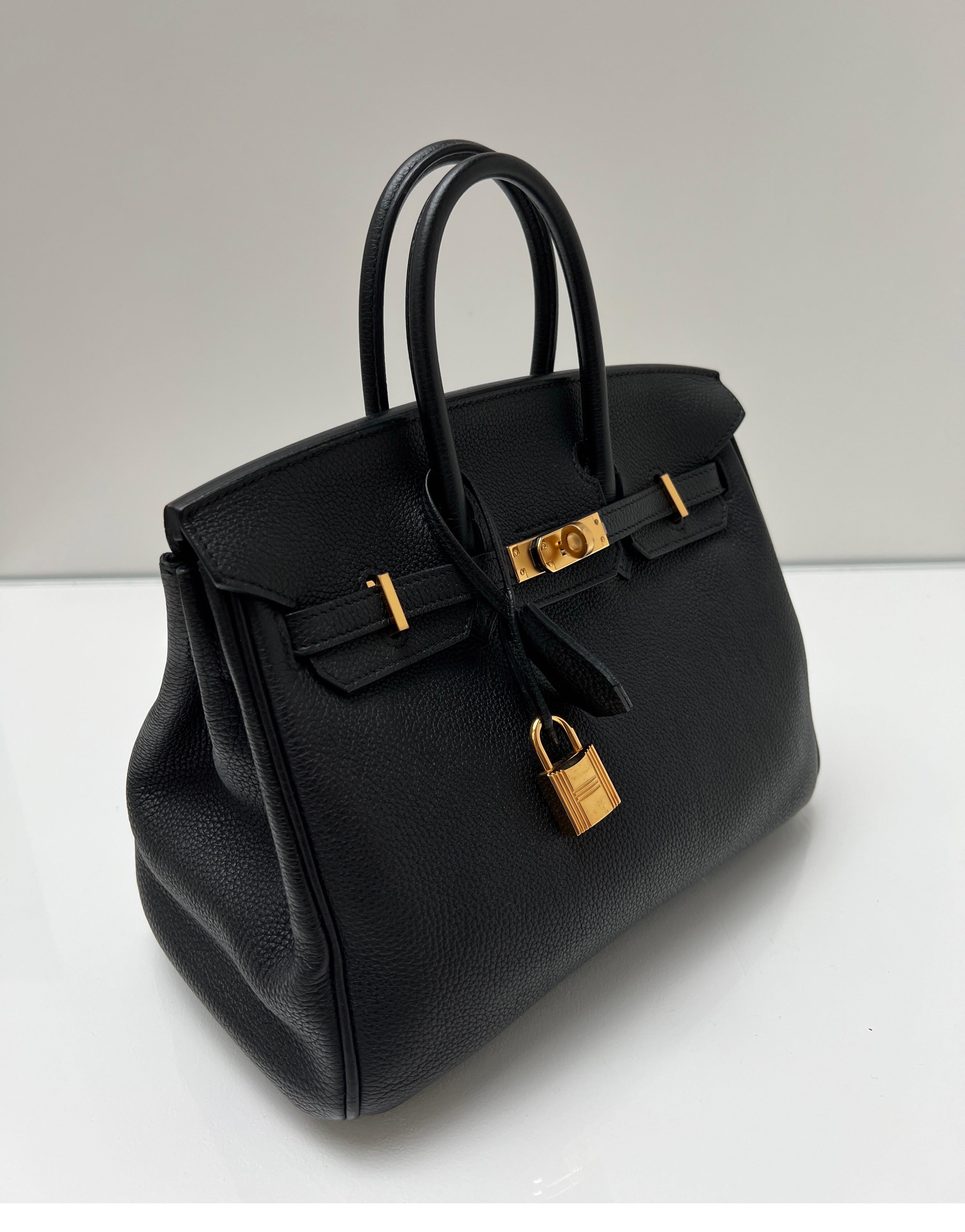 Hermes Black Birkin 35 Bag 12